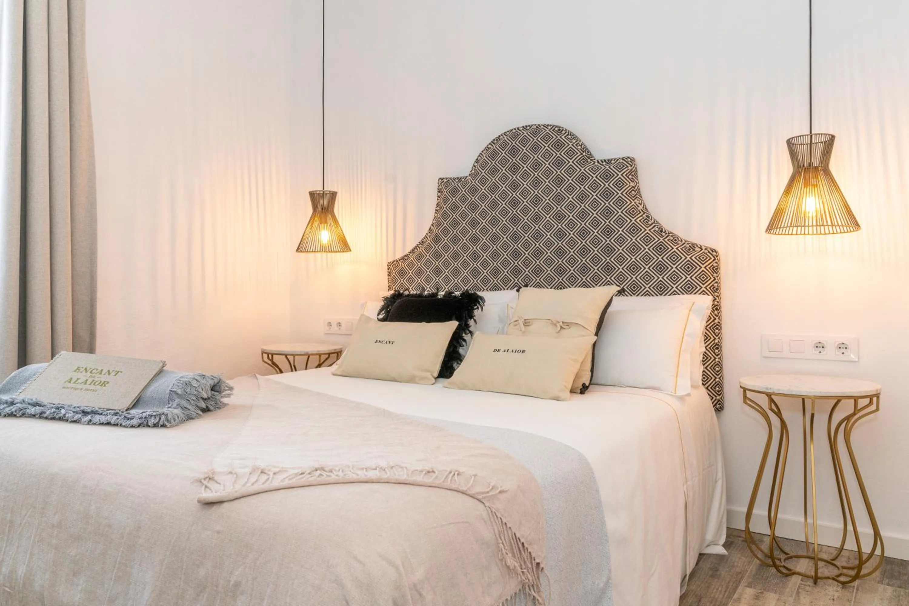 Bed in Encant de Alaior Boutique Hotel