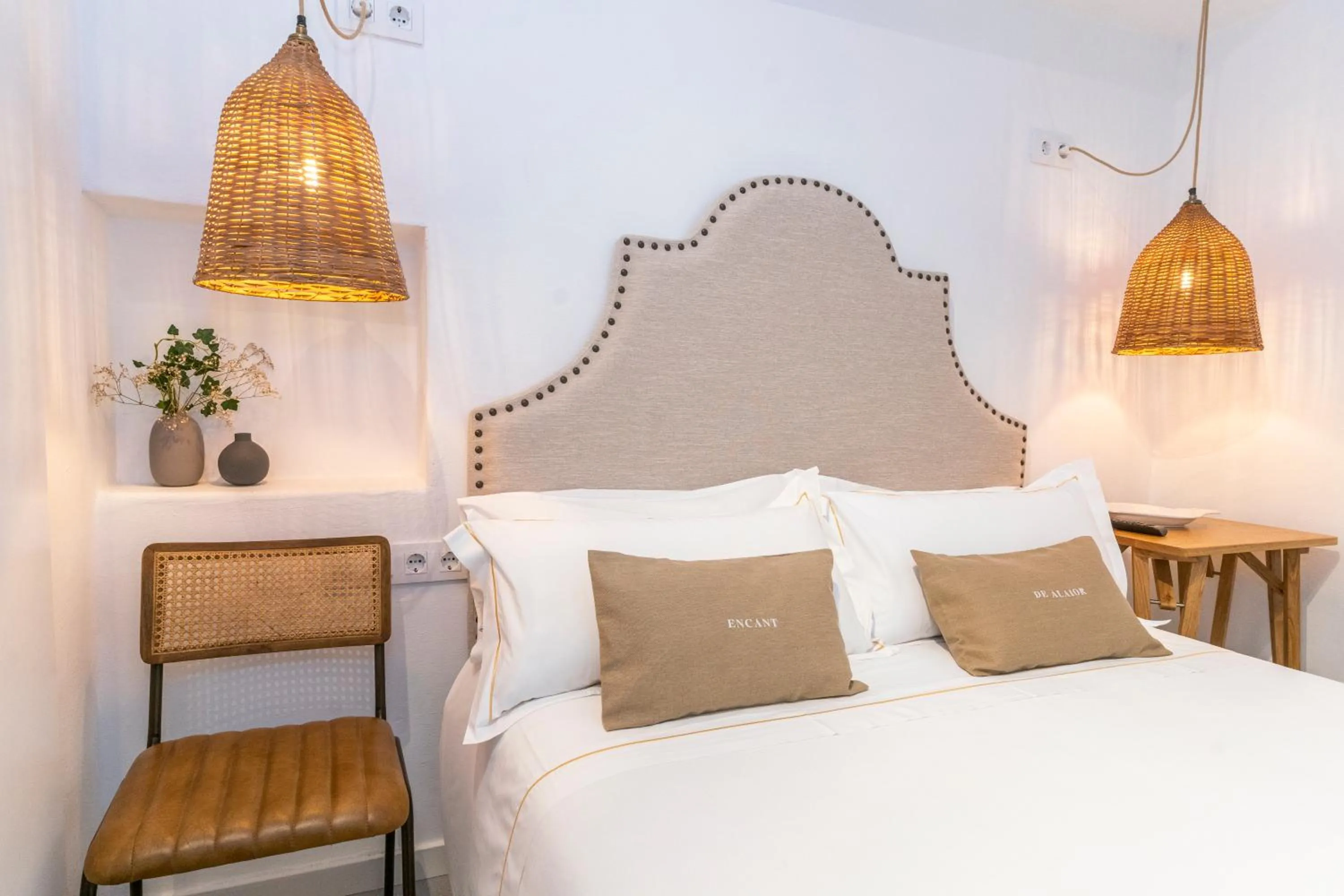 Bed in Encant de Alaior Boutique Hotel