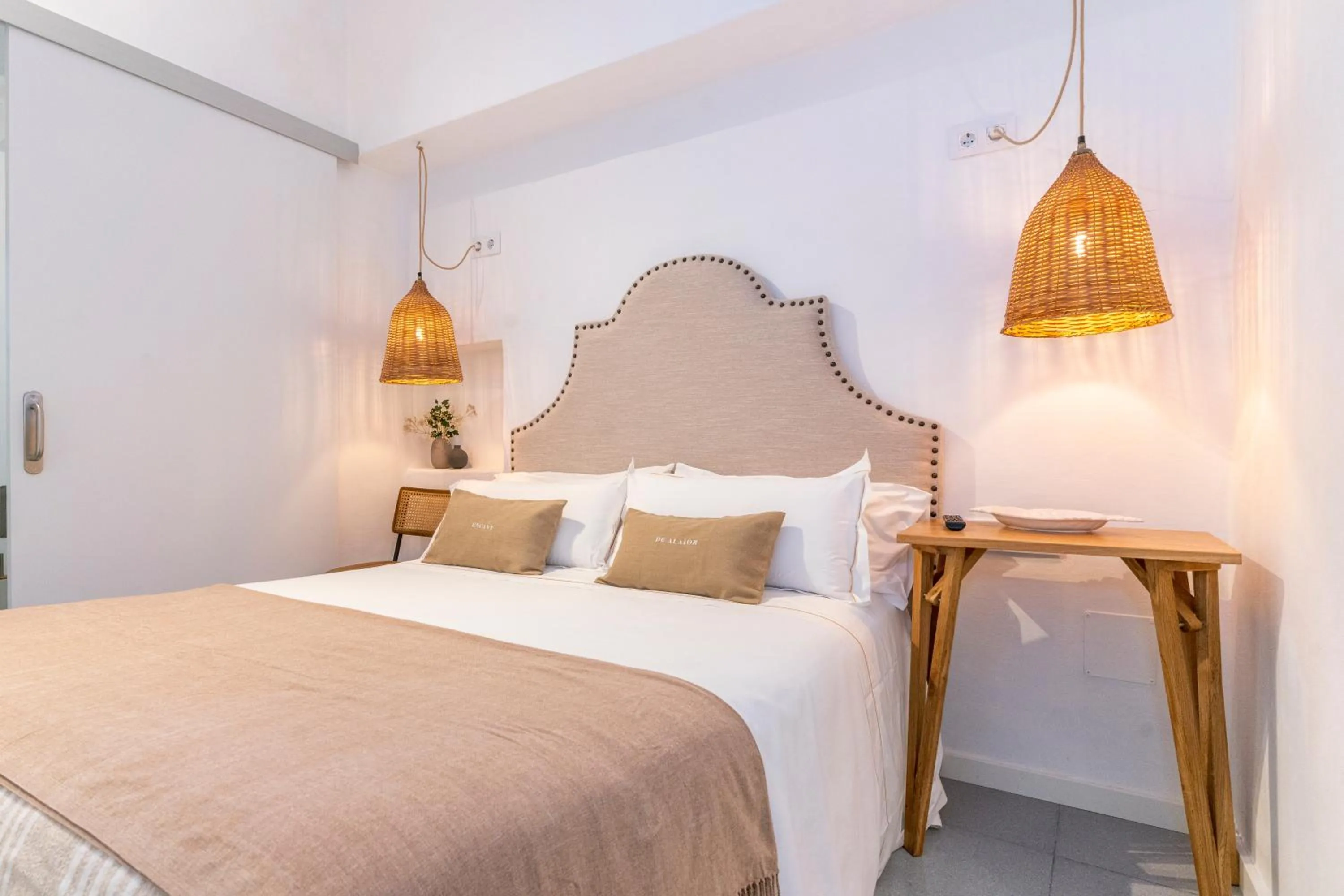 Bed in Encant de Alaior Boutique Hotel