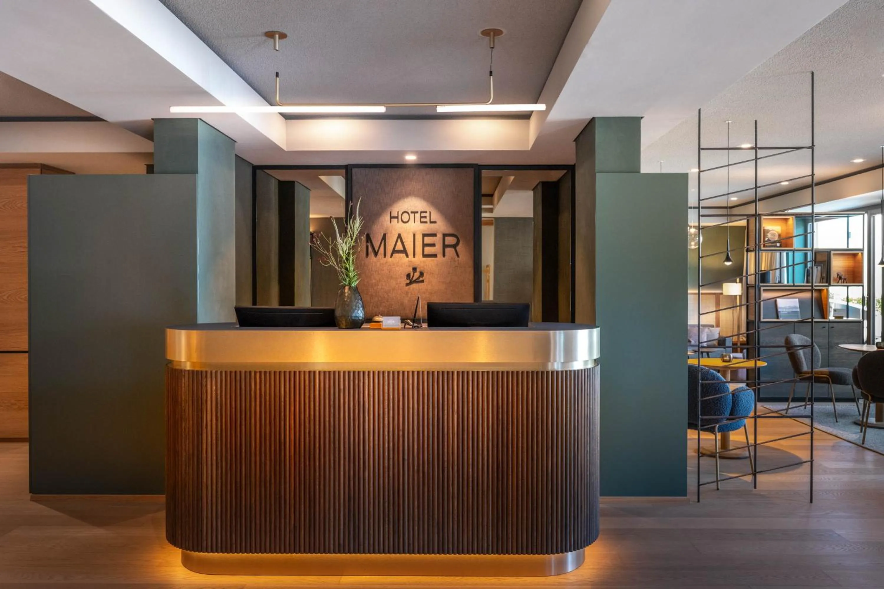 Lobby or reception in Hotel Maier