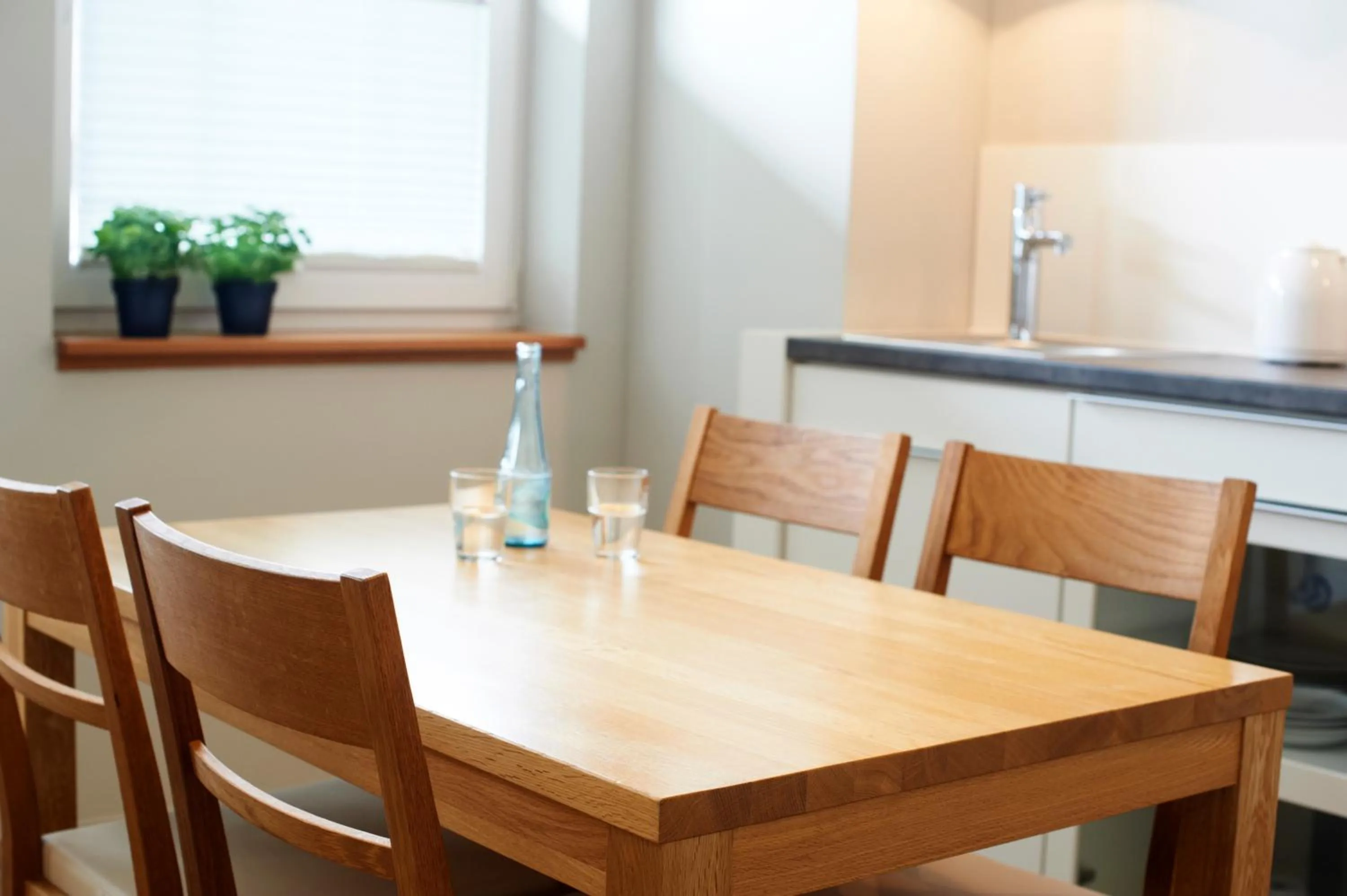 Kitchen or kitchenette in Im-Jaich Boardinghouse Bremerhaven