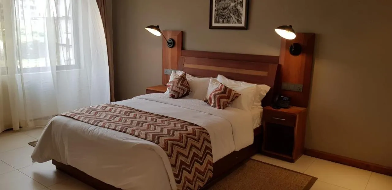 Bed in Kampala Nile Resort