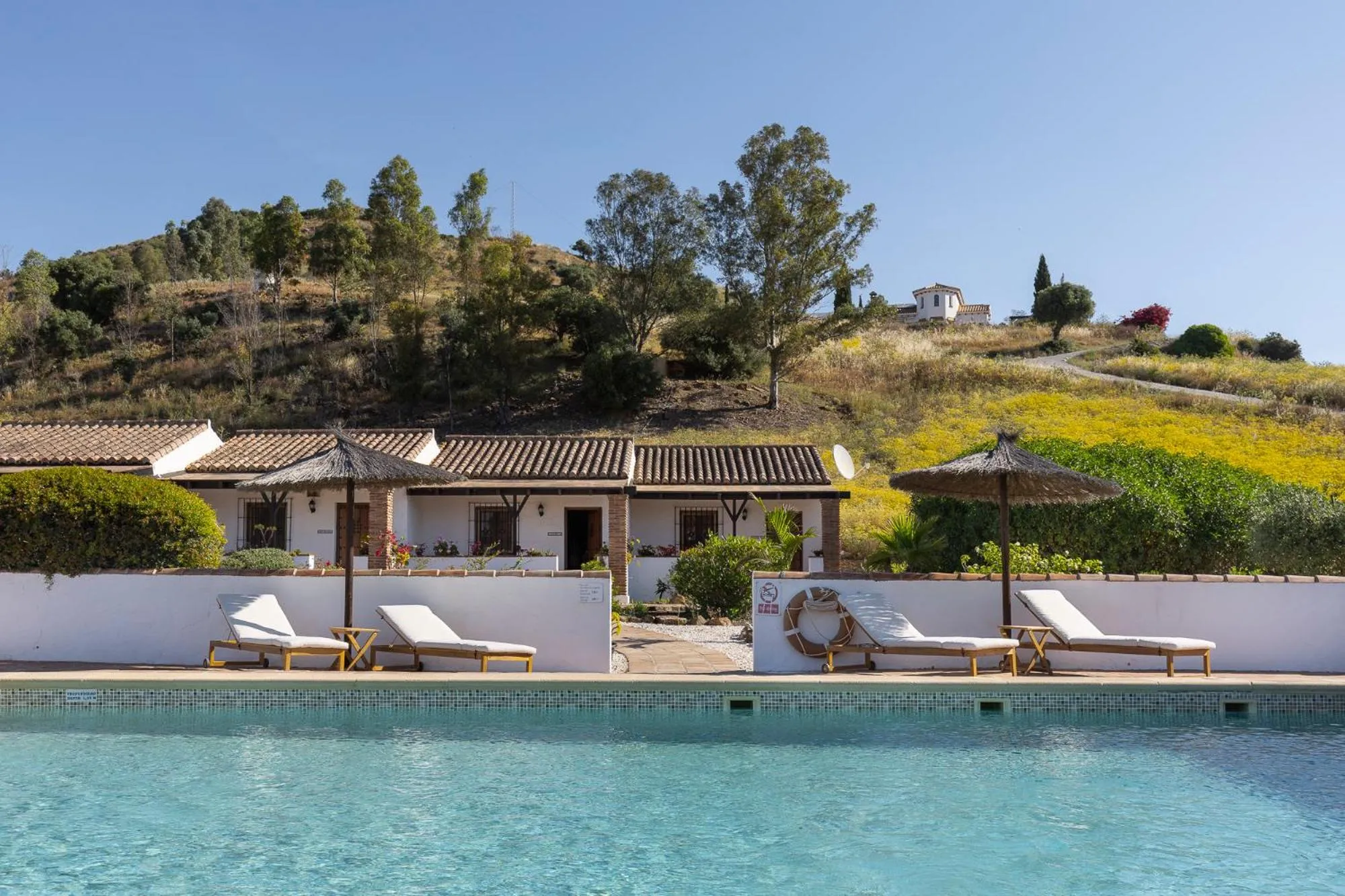 Pool view in Boutique B&B Cortijo Valverde Álora