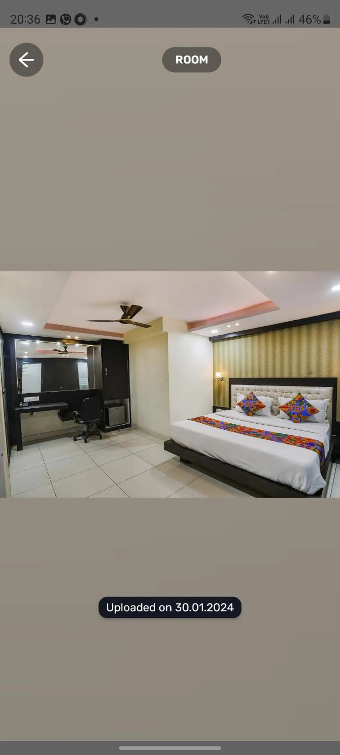 Bed in hotel sonali regency