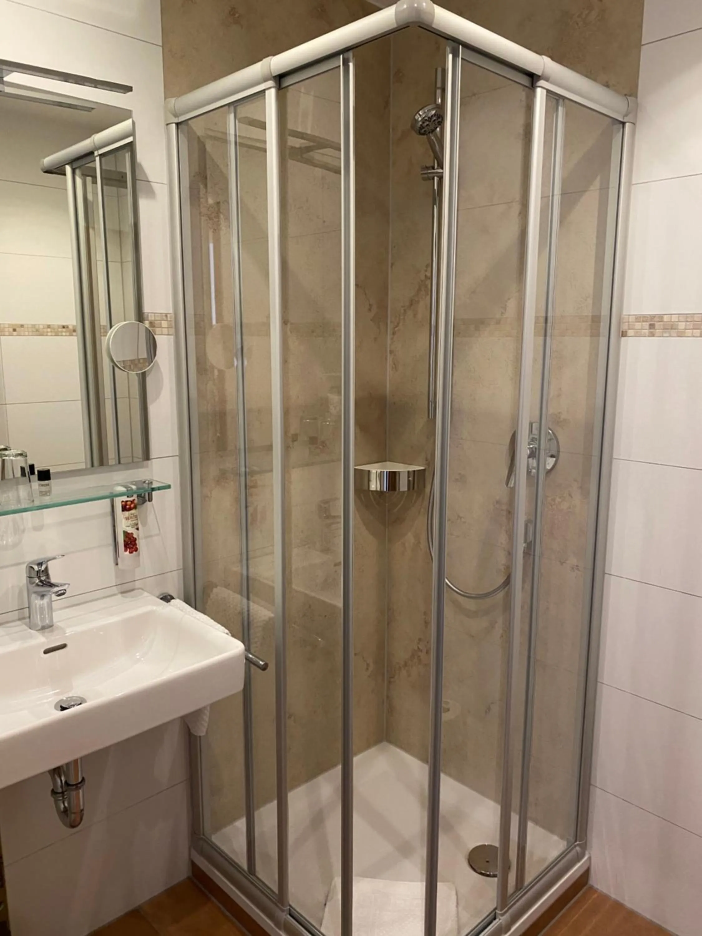 Shower in Hotel Rosenbusch
