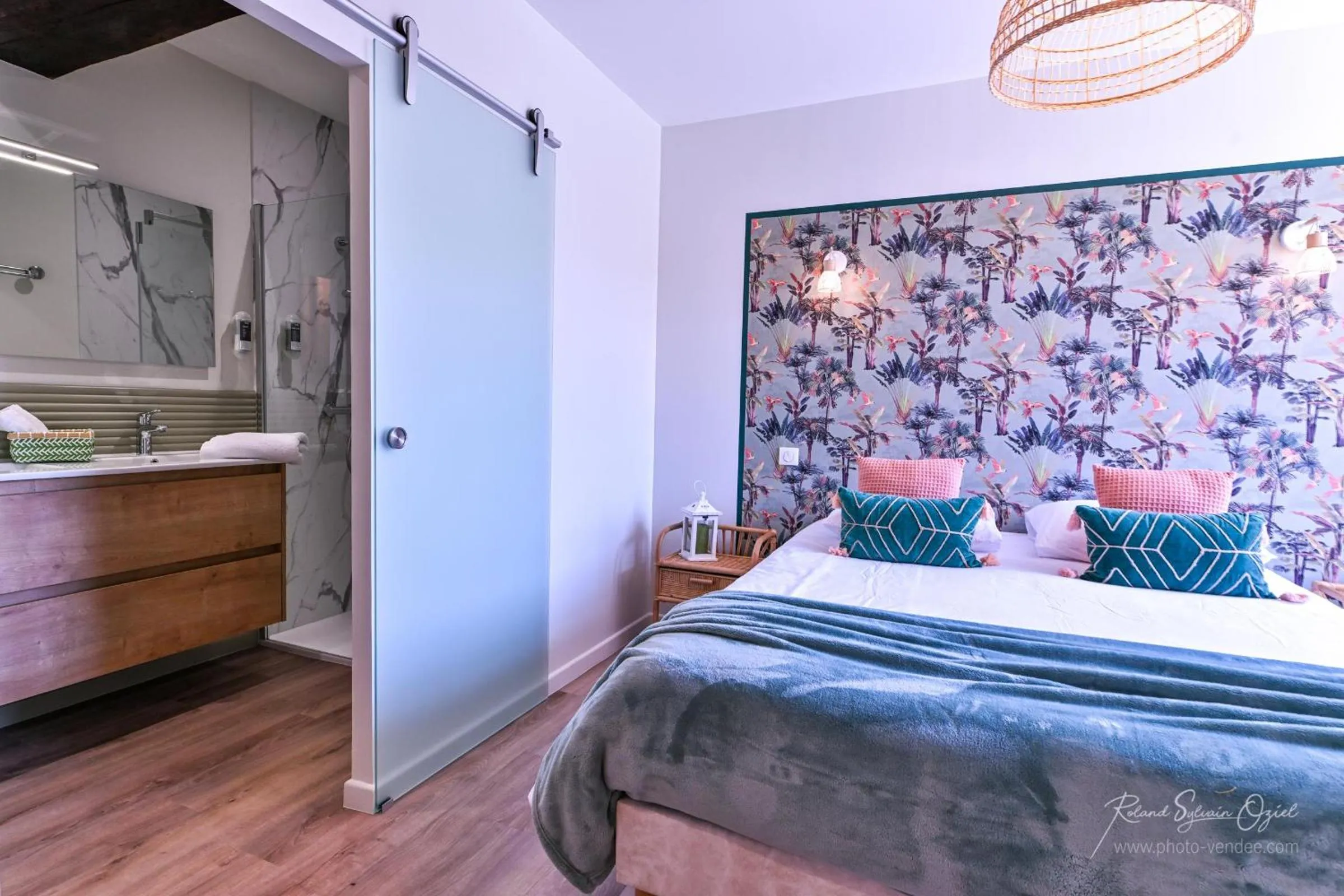 Bed in Les Chambres d'Aurore