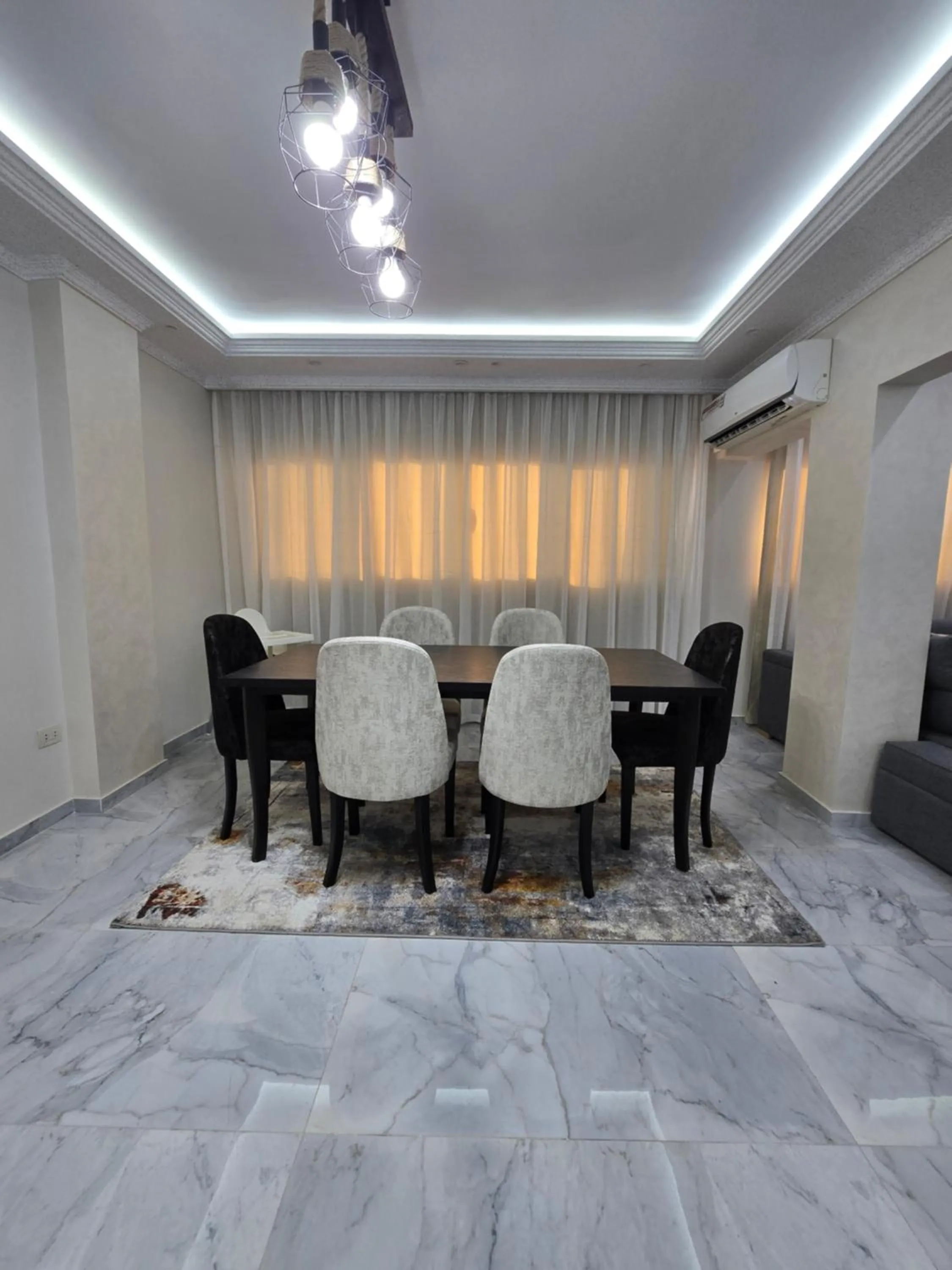 Dining area in Comfy 2 Bedrooms Apartment in Cairo 94S