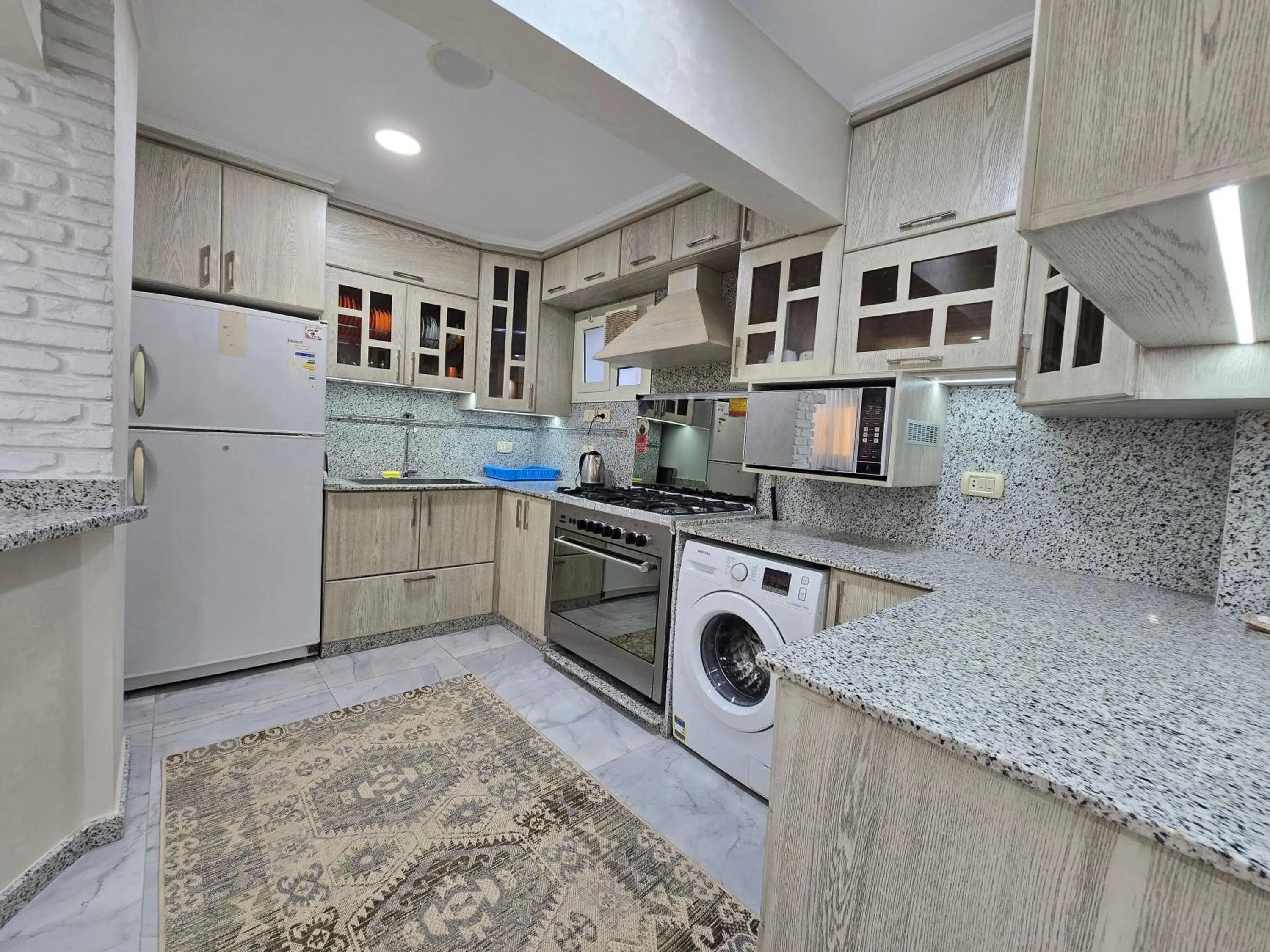 Kitchen or kitchenette in Comfy 2 Bedrooms Apartment in Cairo 94S