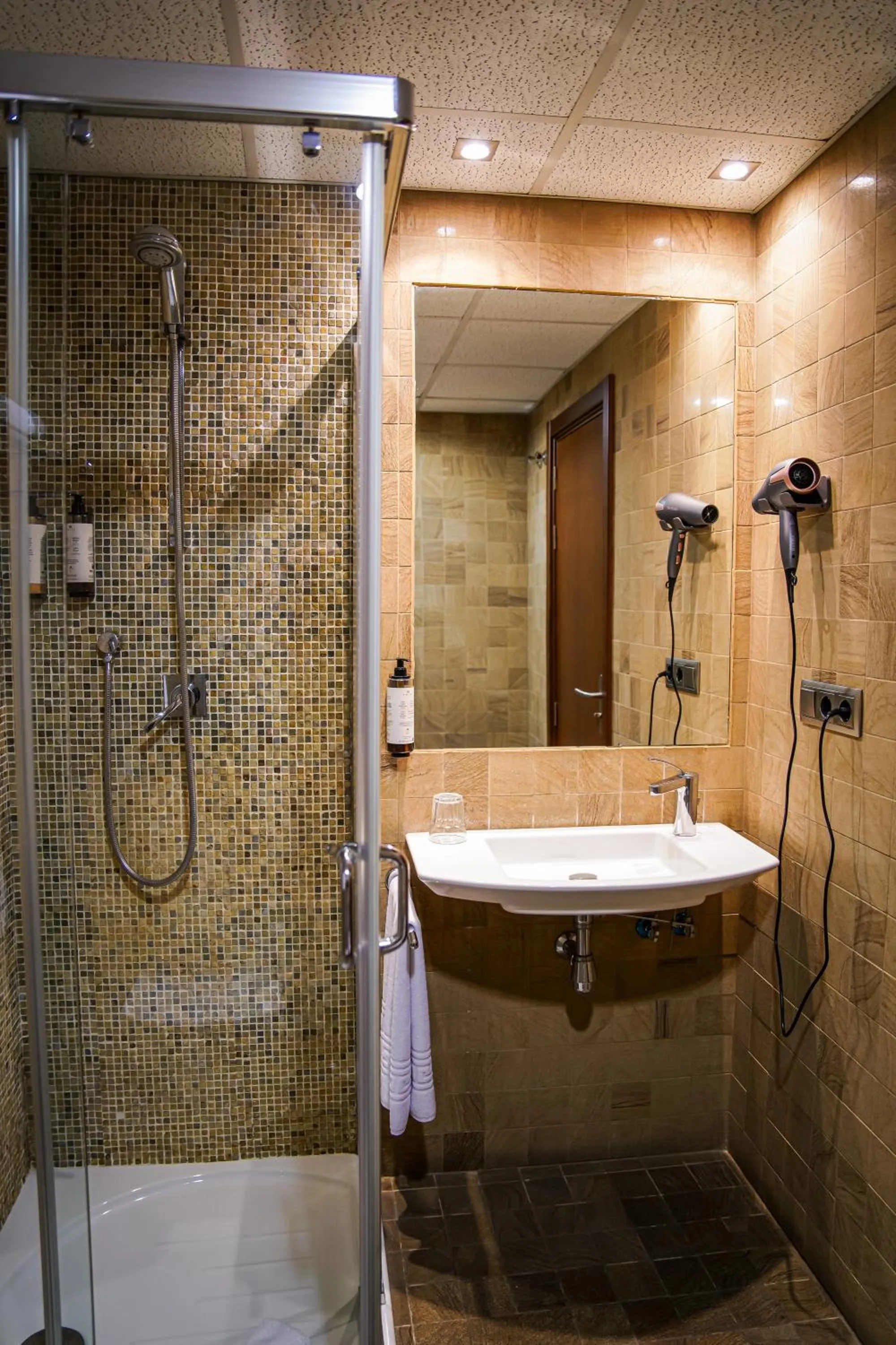 Shower in Hotel Baeza Monumental by eme hoteles