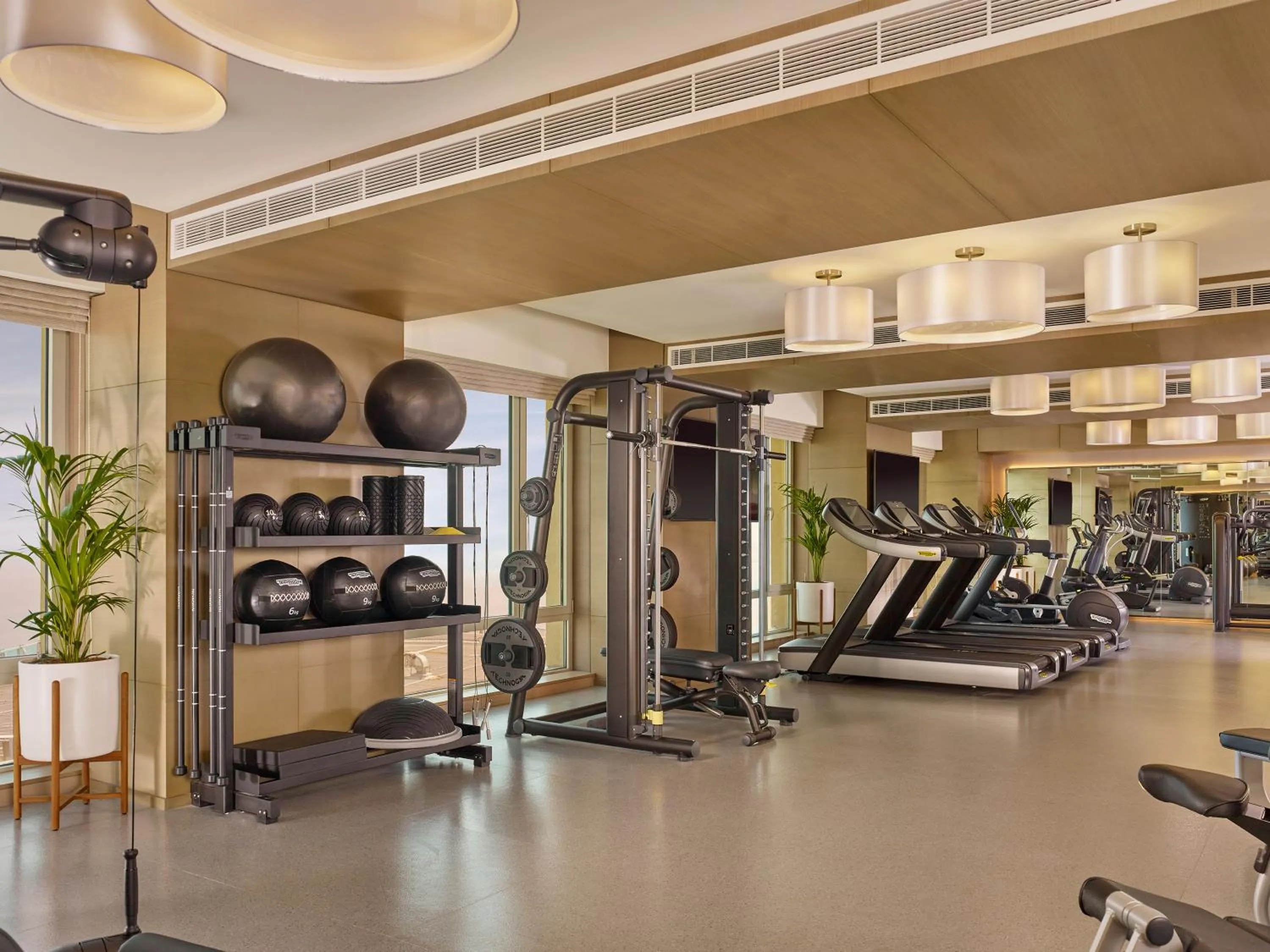 Fitness centre/facilities in Hyatt Regency Al Kout Mall