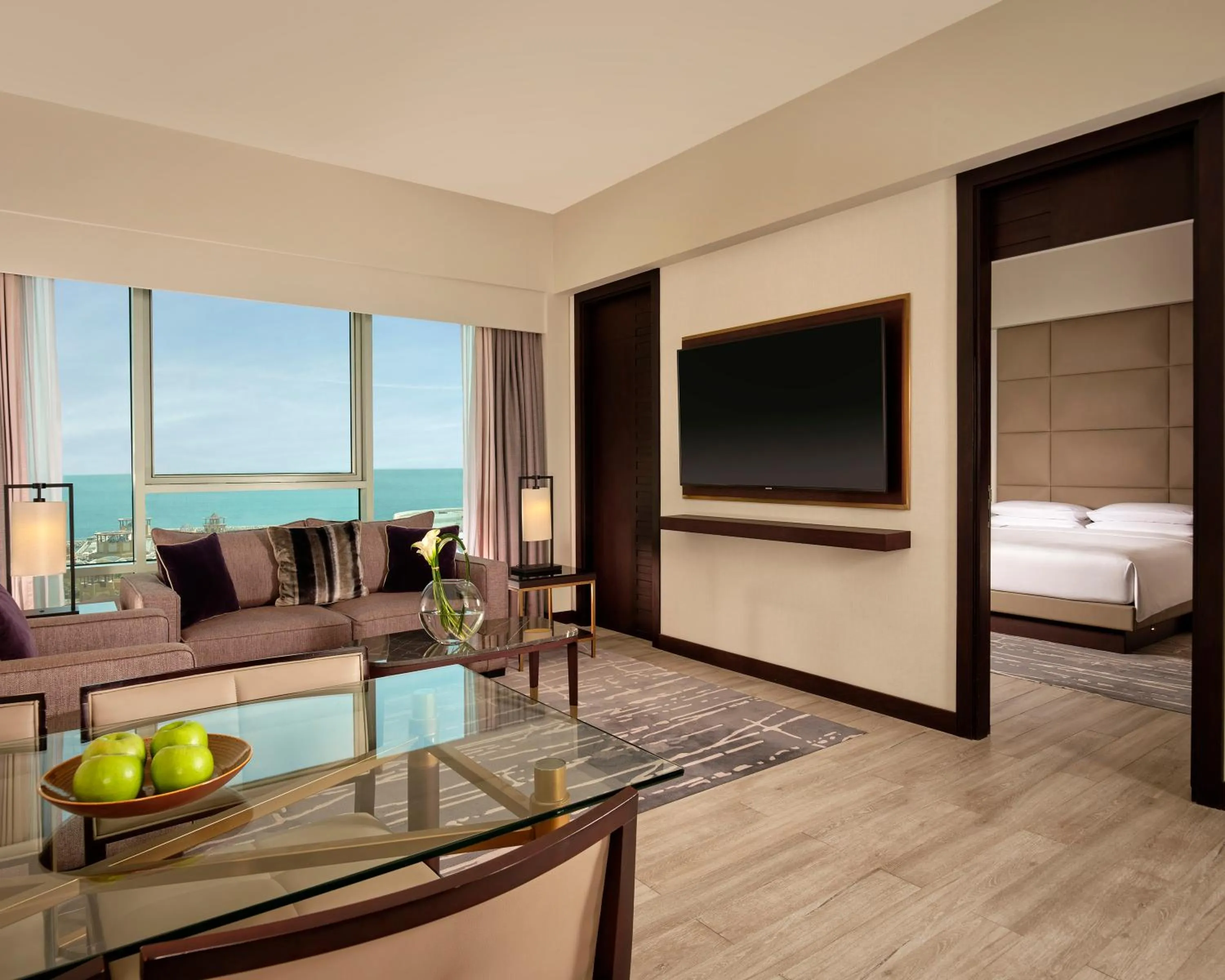 View (from property/room), Bed in Hyatt Regency Al Kout Mall