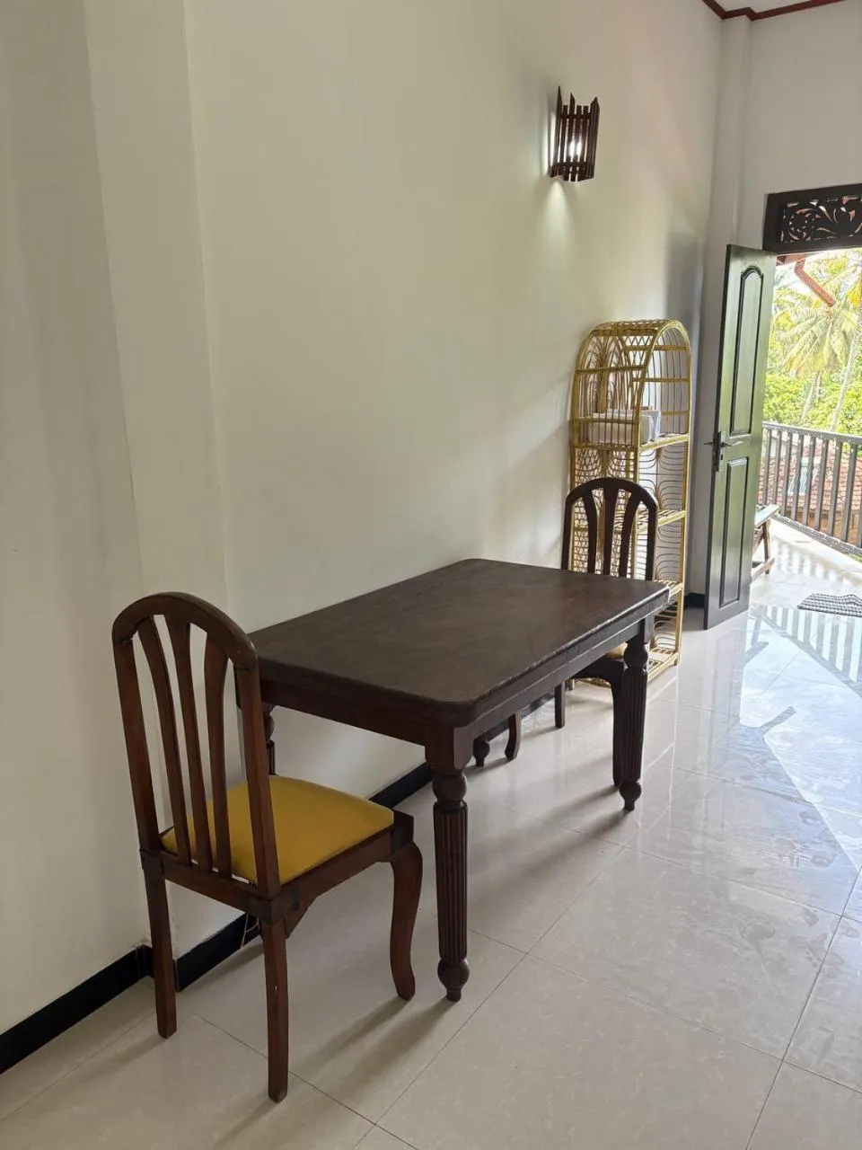 Seating area in Paradise Bungalow
