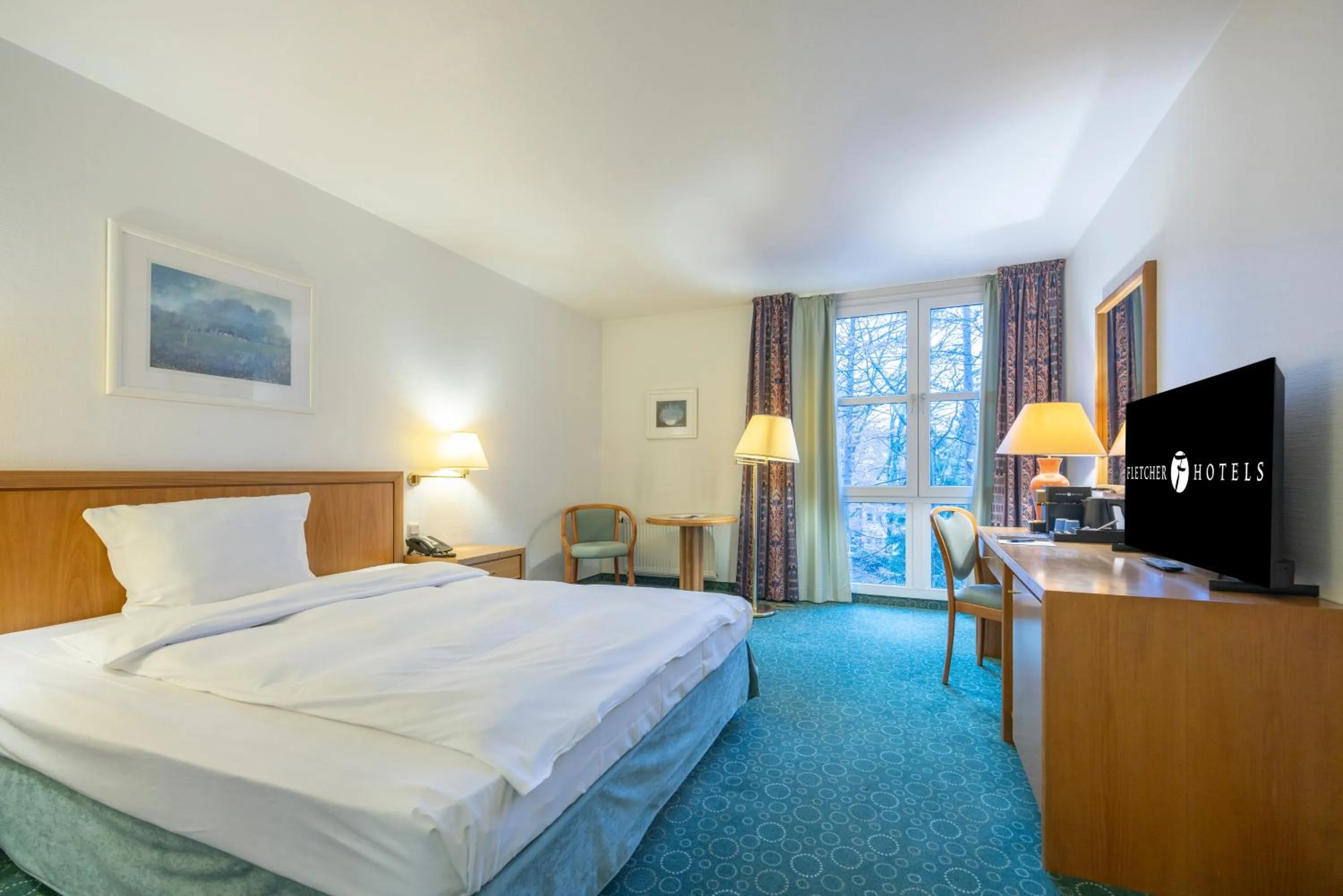 Bedroom, Bed in Fletcher Waldhotel Nordrhein-Westfalen