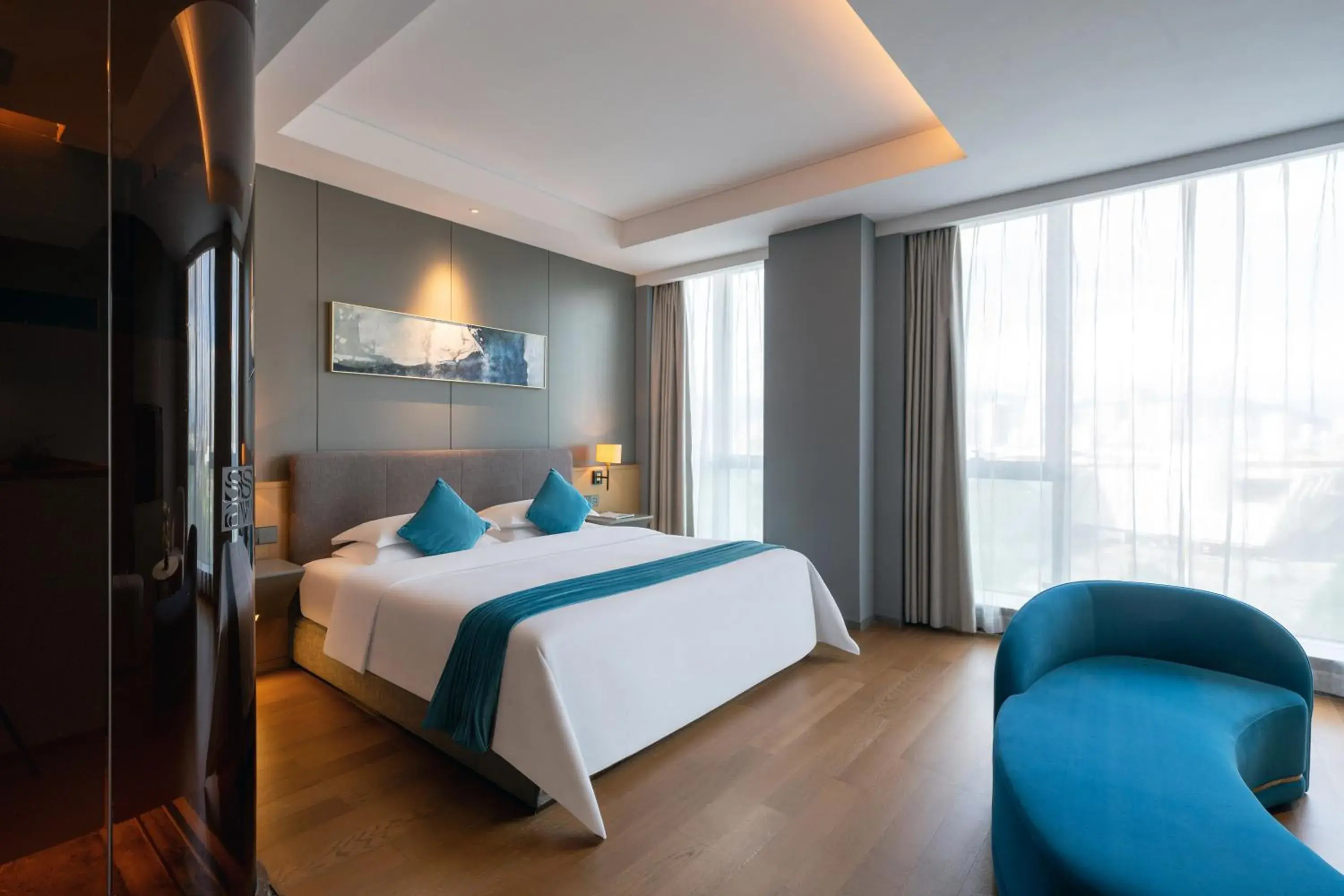 Executive Twin Room in SSAW Boutique Hotel Wenzhou Dexin Executive Twin Room in SSAW Boutique Hotel Wenzhou Dexin