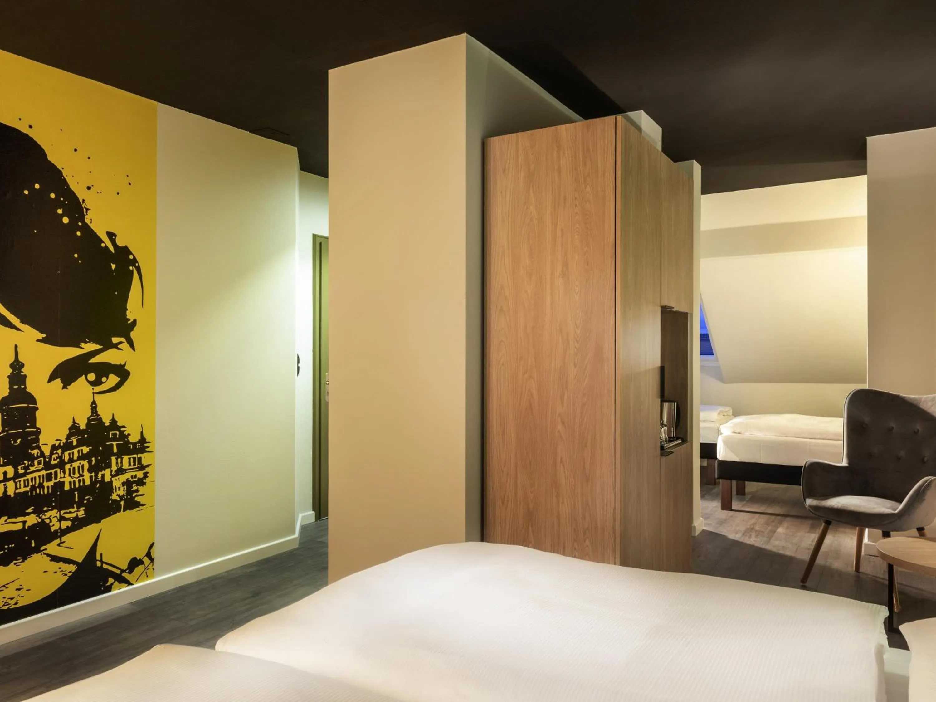 Bedroom, Bed in ibis Styles Dresden Neustadt