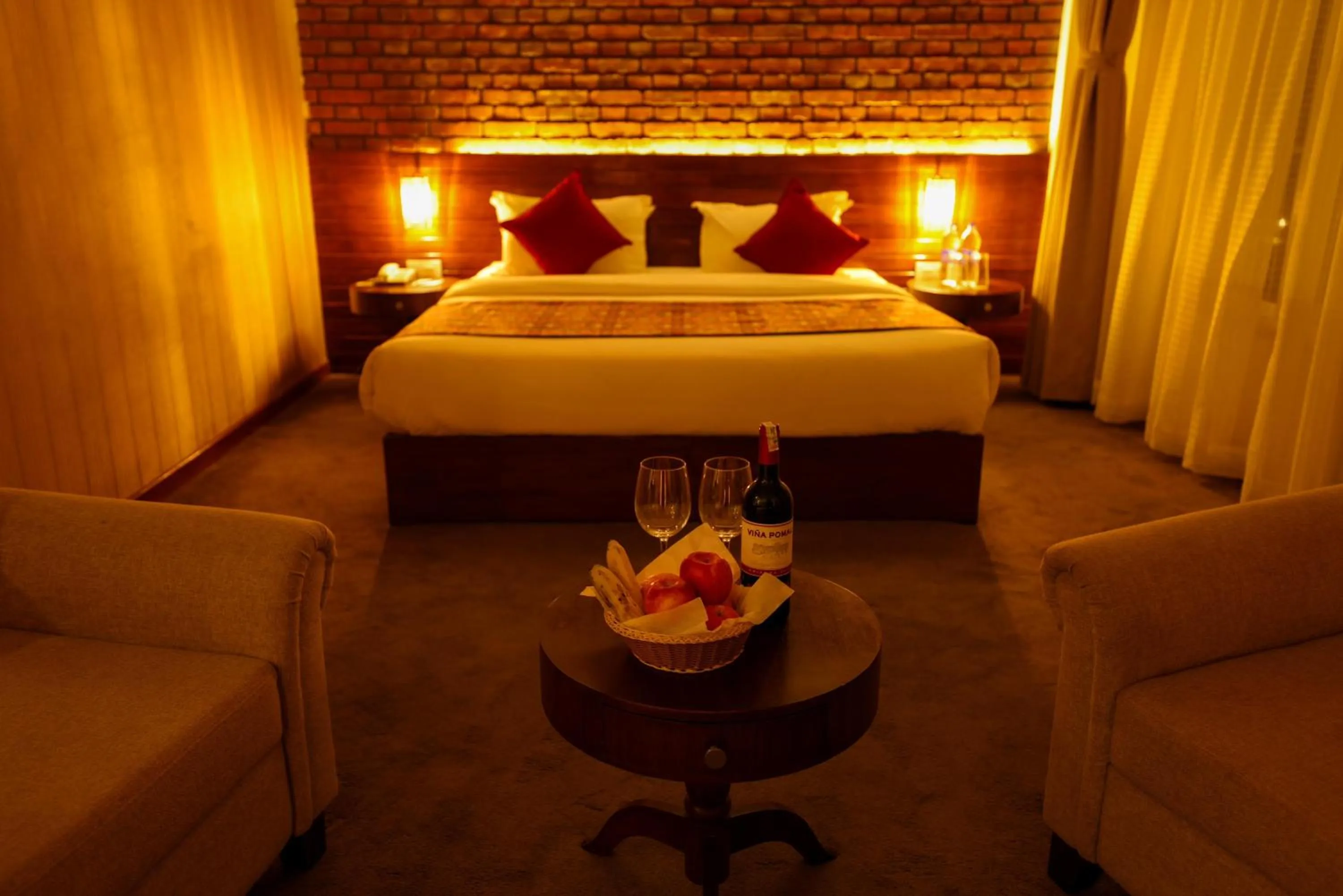 Bed in Hotel Dolmaling