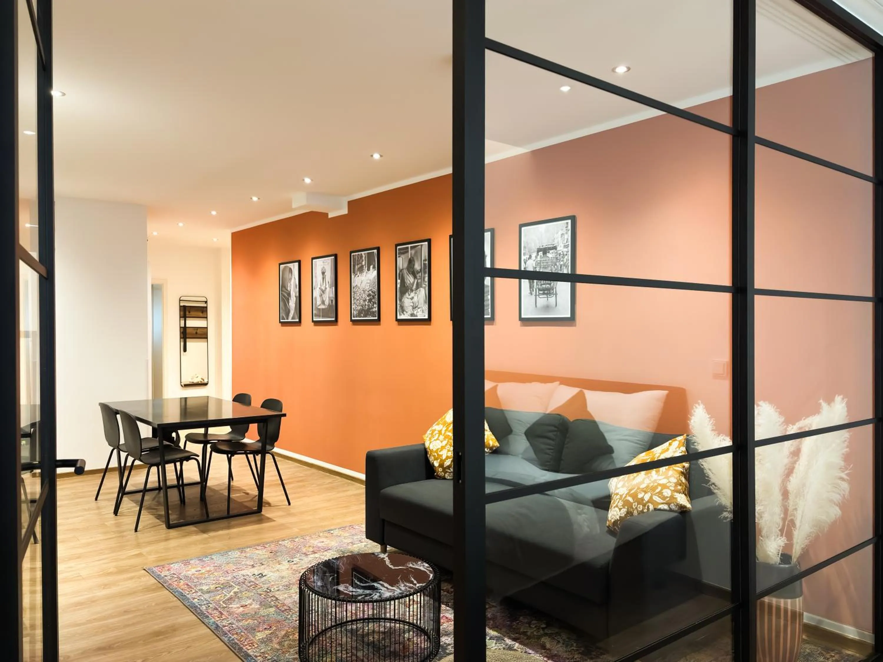 Living room in Brunnen Apartments