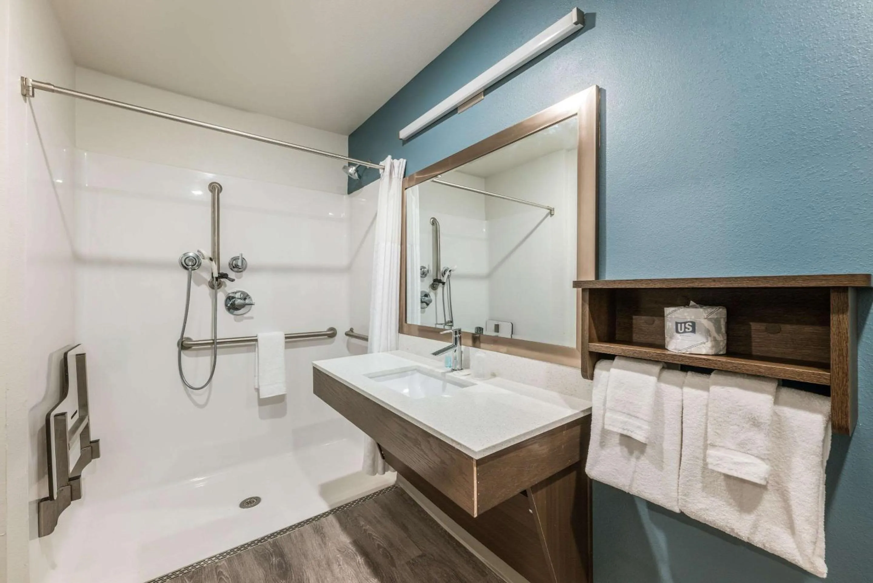 Bathroom in WoodSpring Suites Linden
