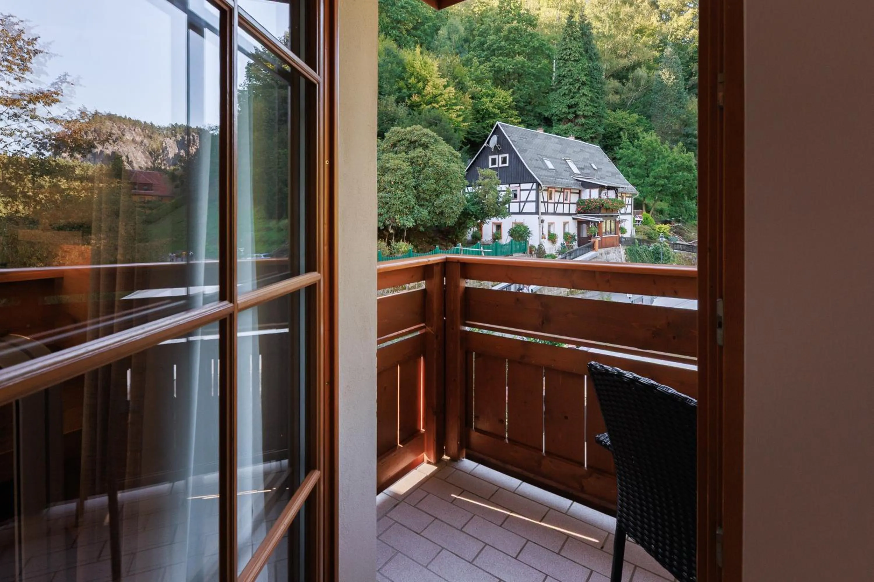 View (from property/room) in Hotel Amselgrundschlößchen