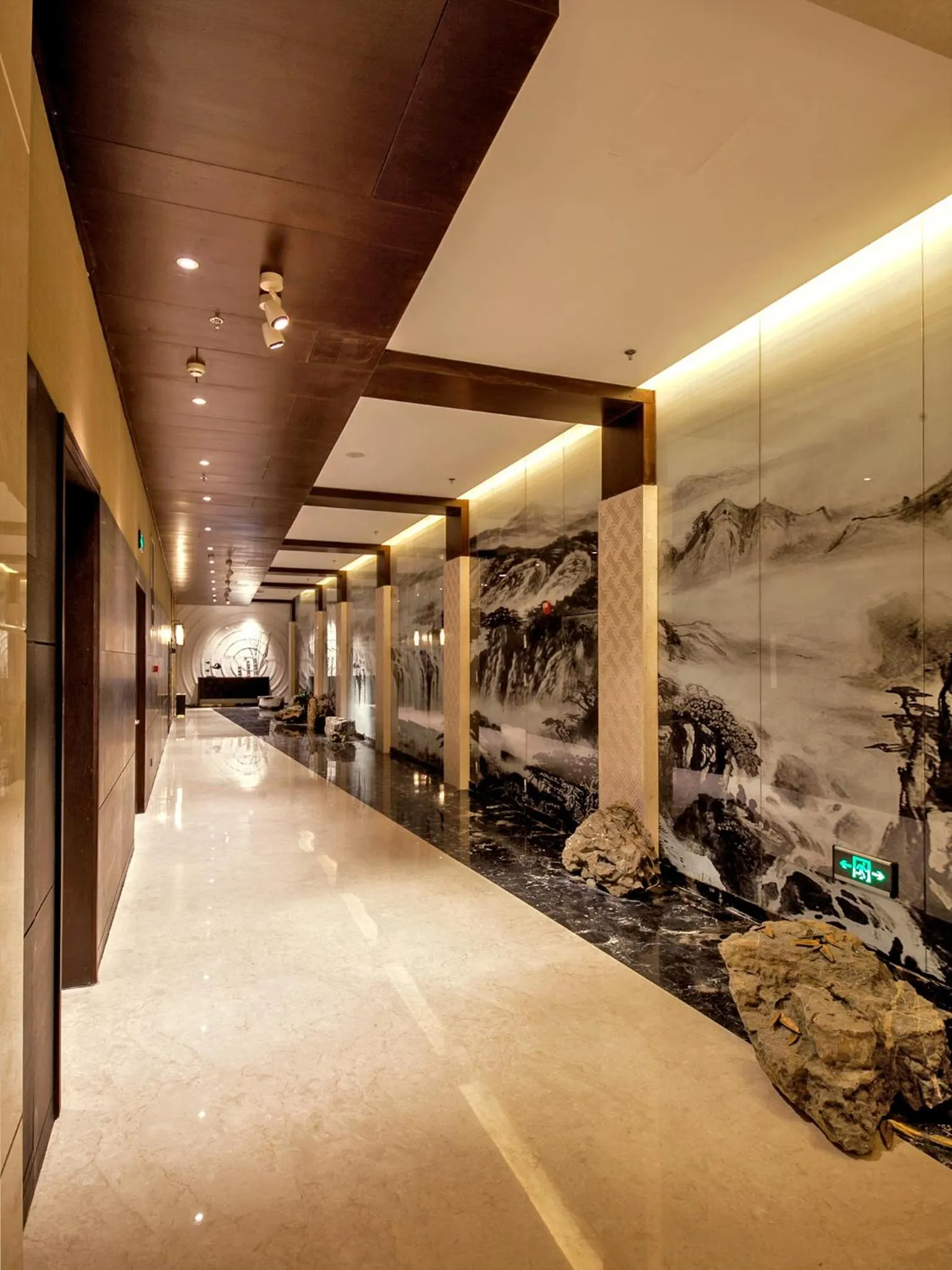 Decorative detail in Huangshan Demaotang Hotel