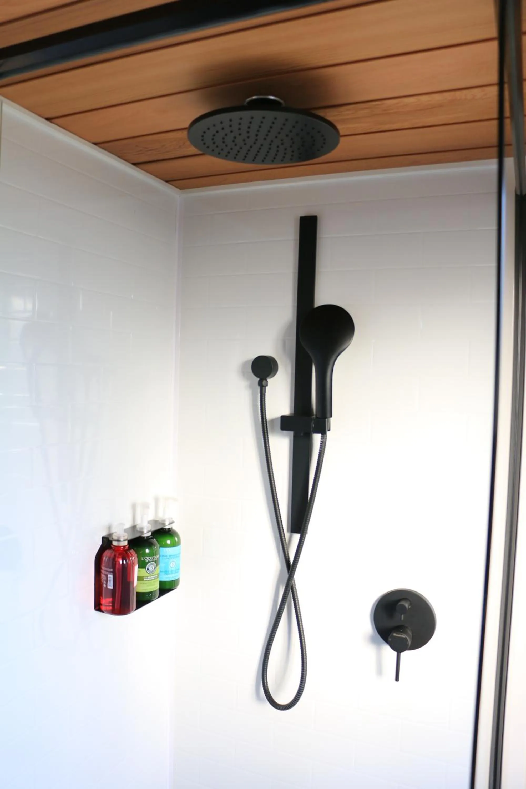 Shower in The Pink Lake Tiny House - 'Sakura'