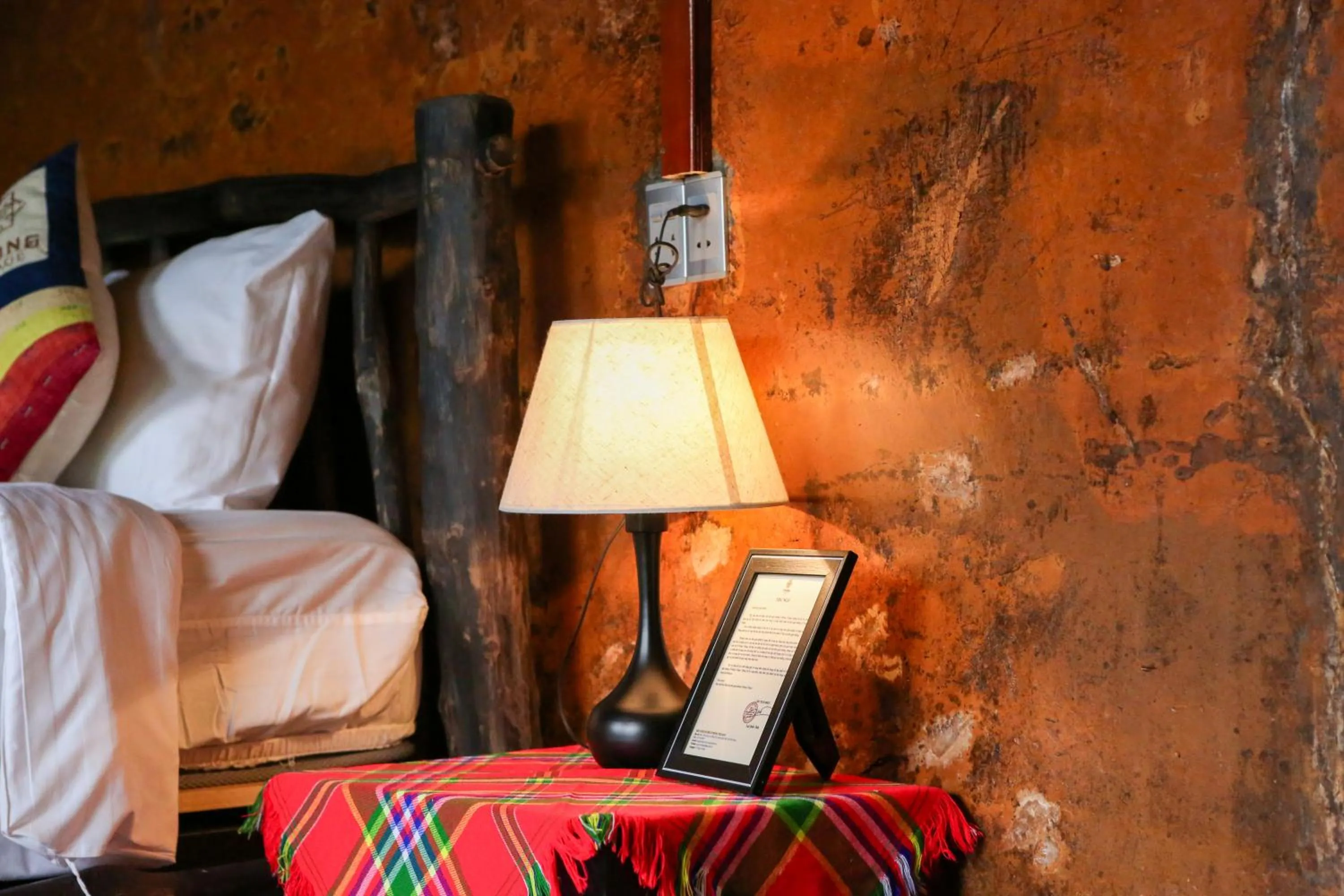 furniture, Bed in H'mong Village Resort Ha Giang