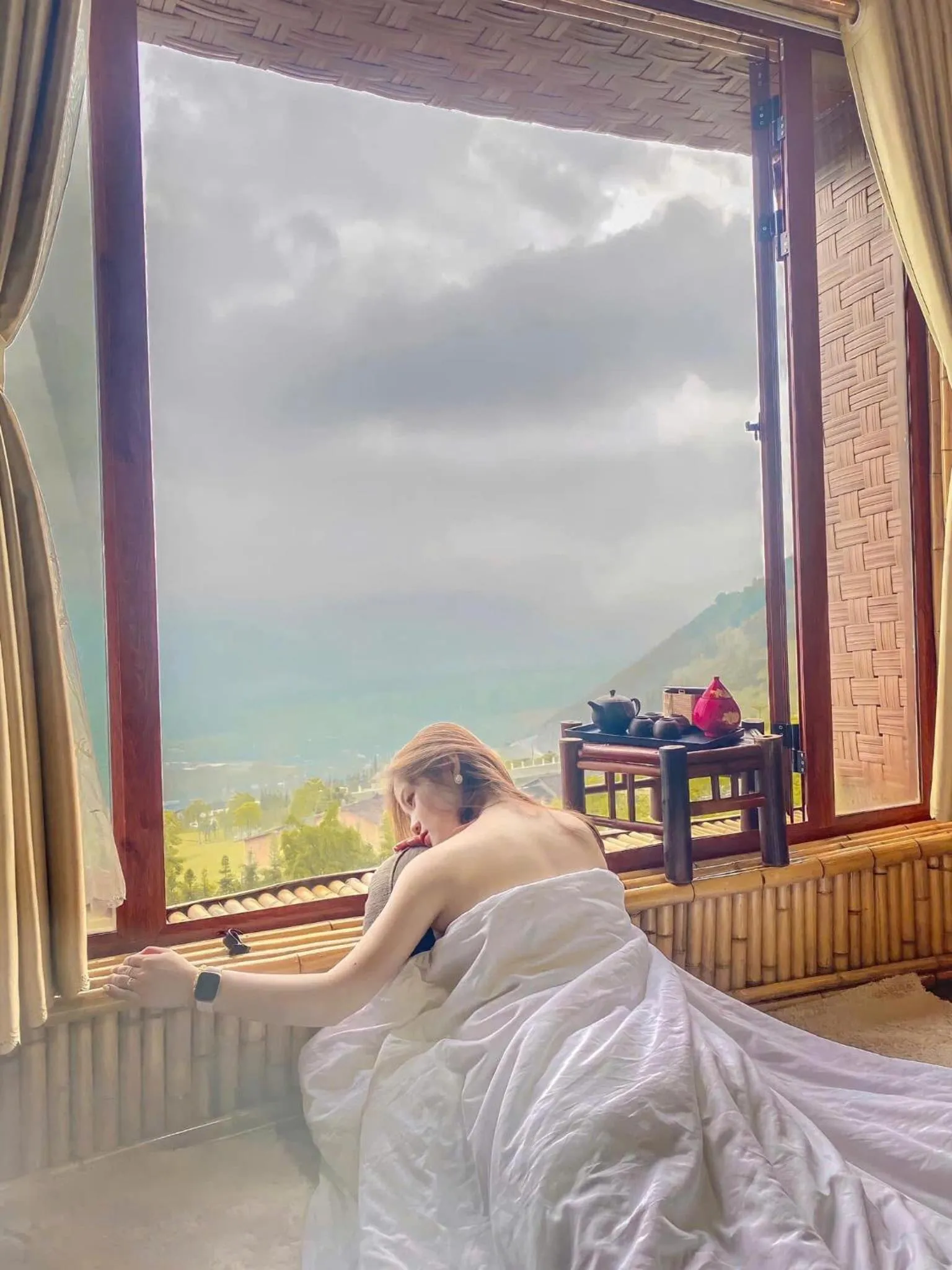 Bed in H'mong Village Resort Ha Giang