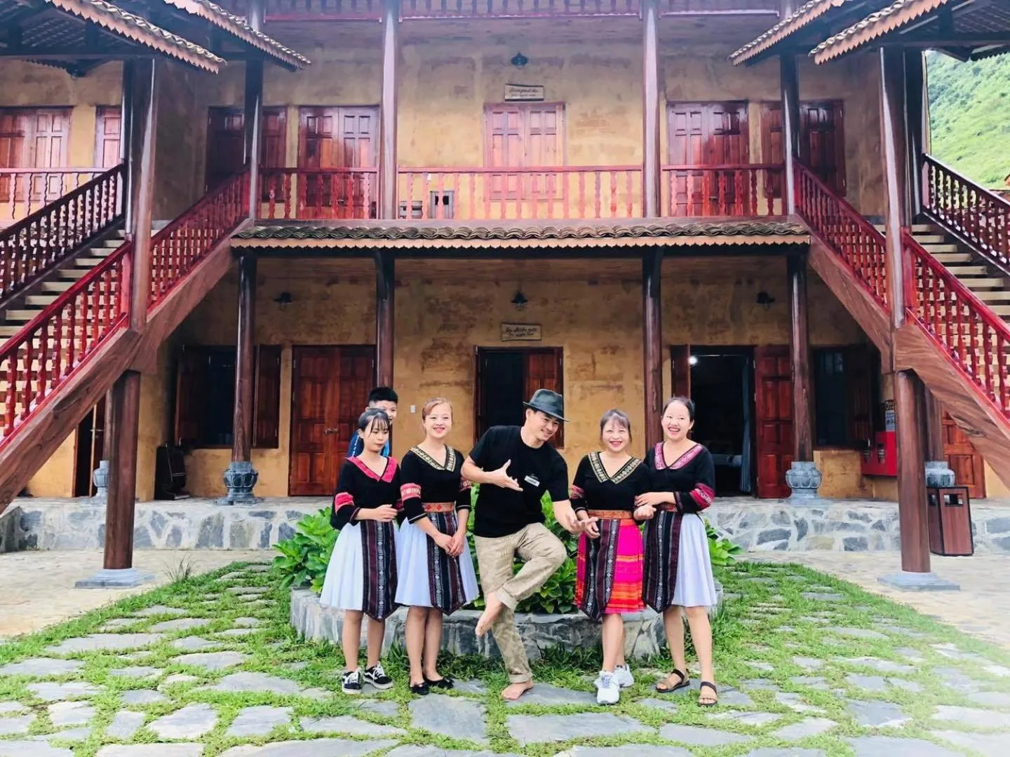 People in H'mong Village Resort Ha Giang