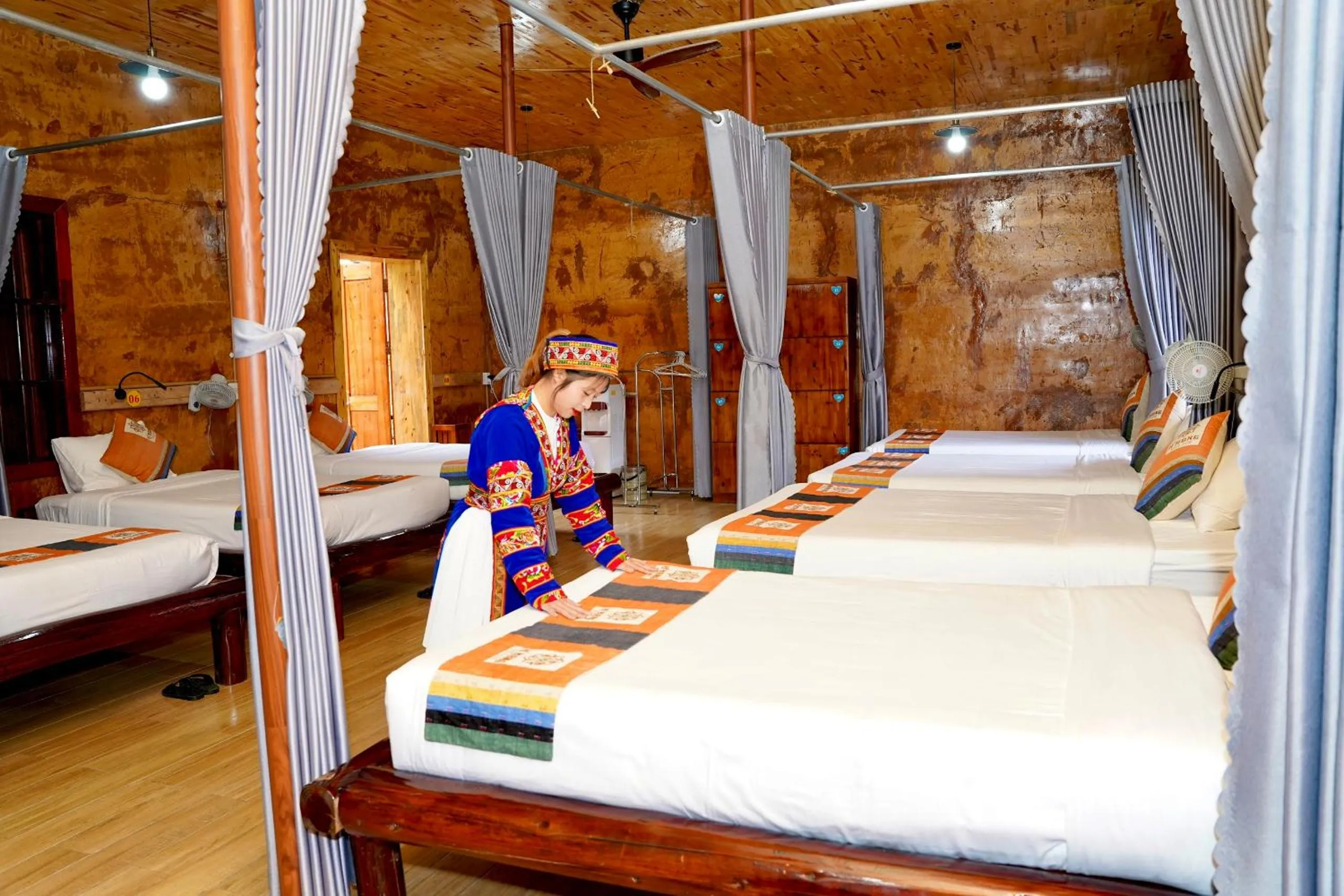 Bedroom, Bed in H'mong Village Resort Ha Giang