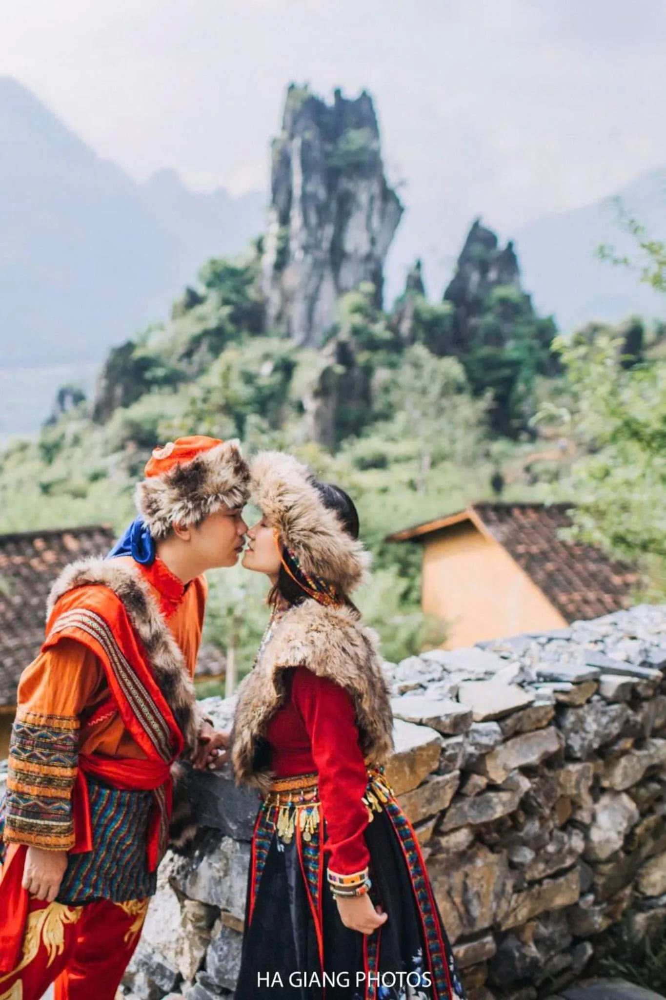 People in H'mong Village Resort Ha Giang