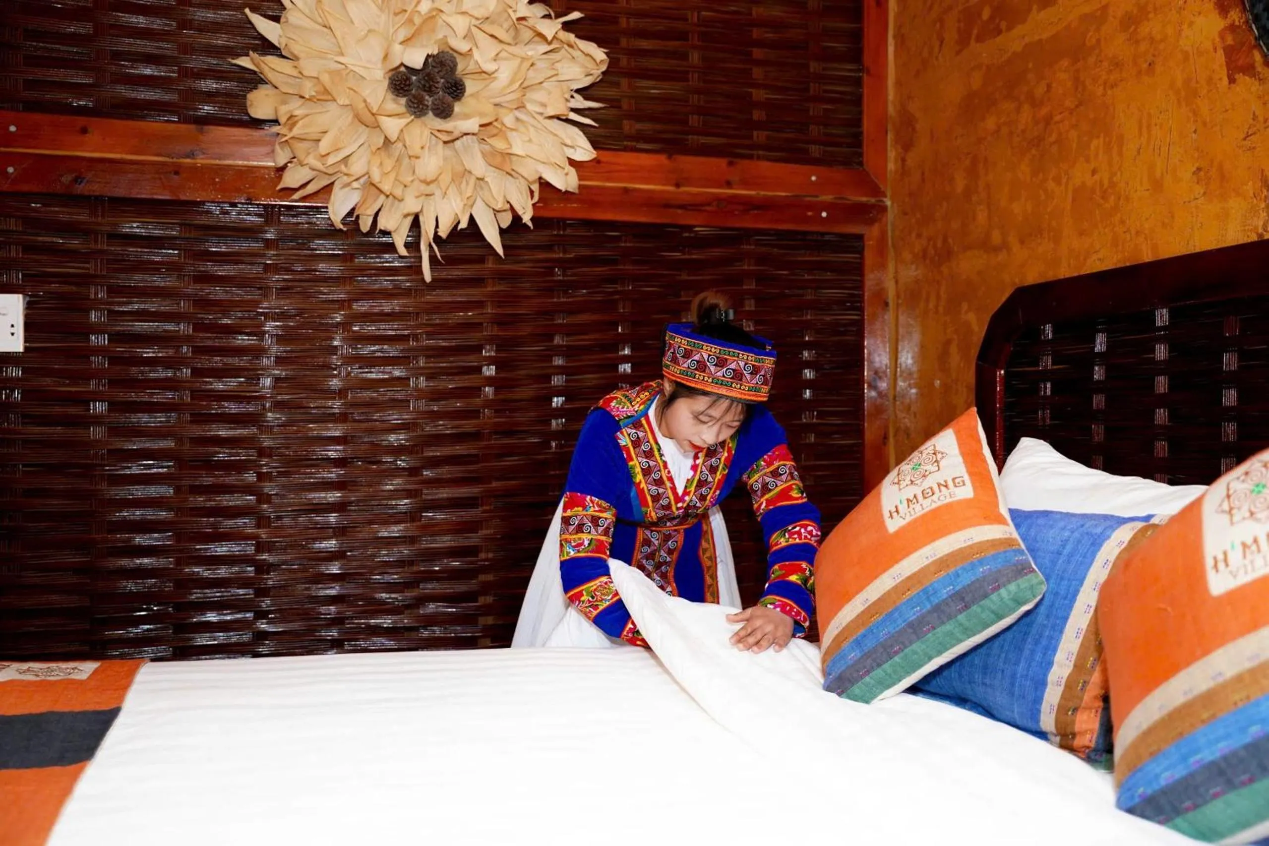 Bed in H'mong Village Resort Ha Giang