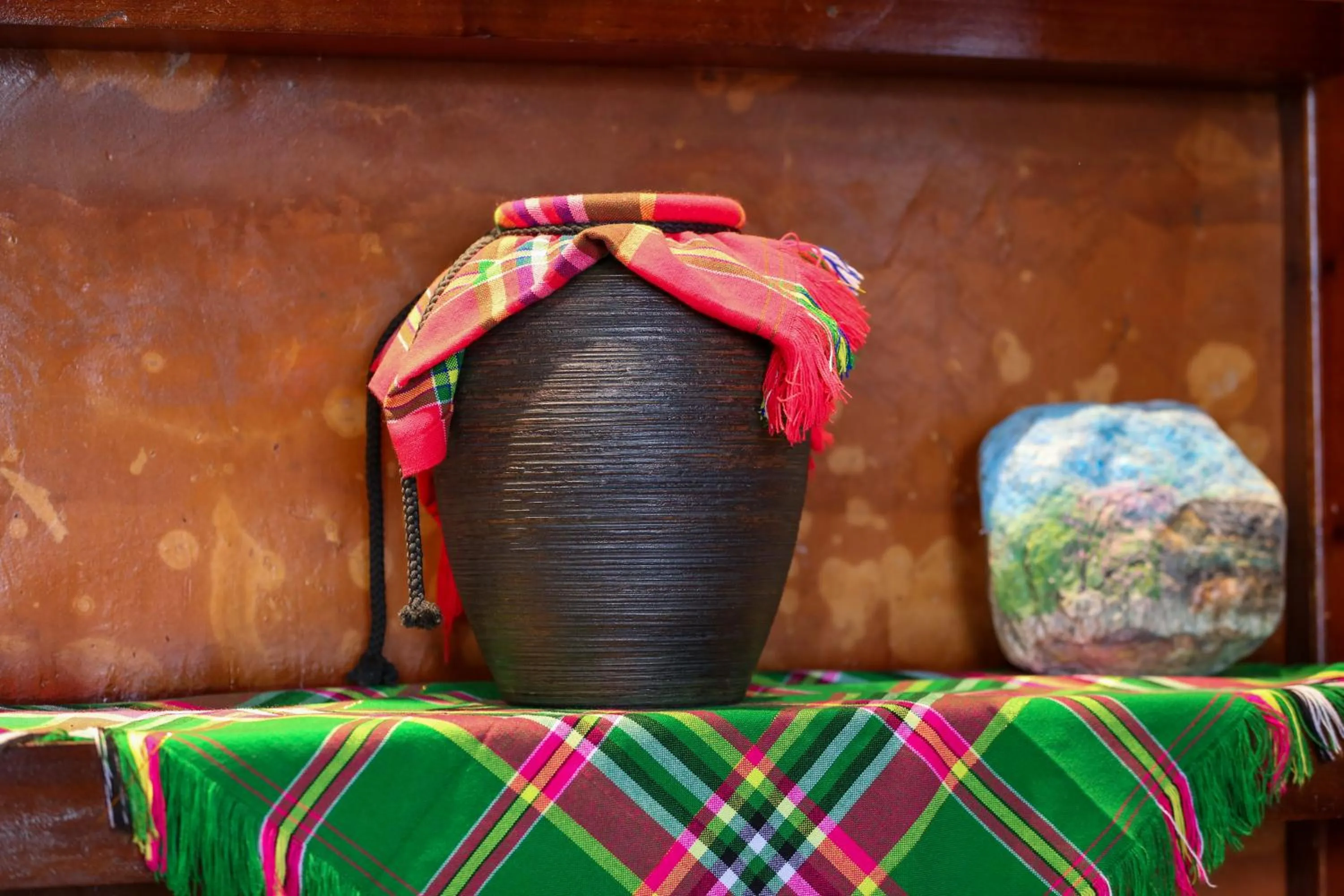 Decorative detail in H'mong Village Resort Ha Giang