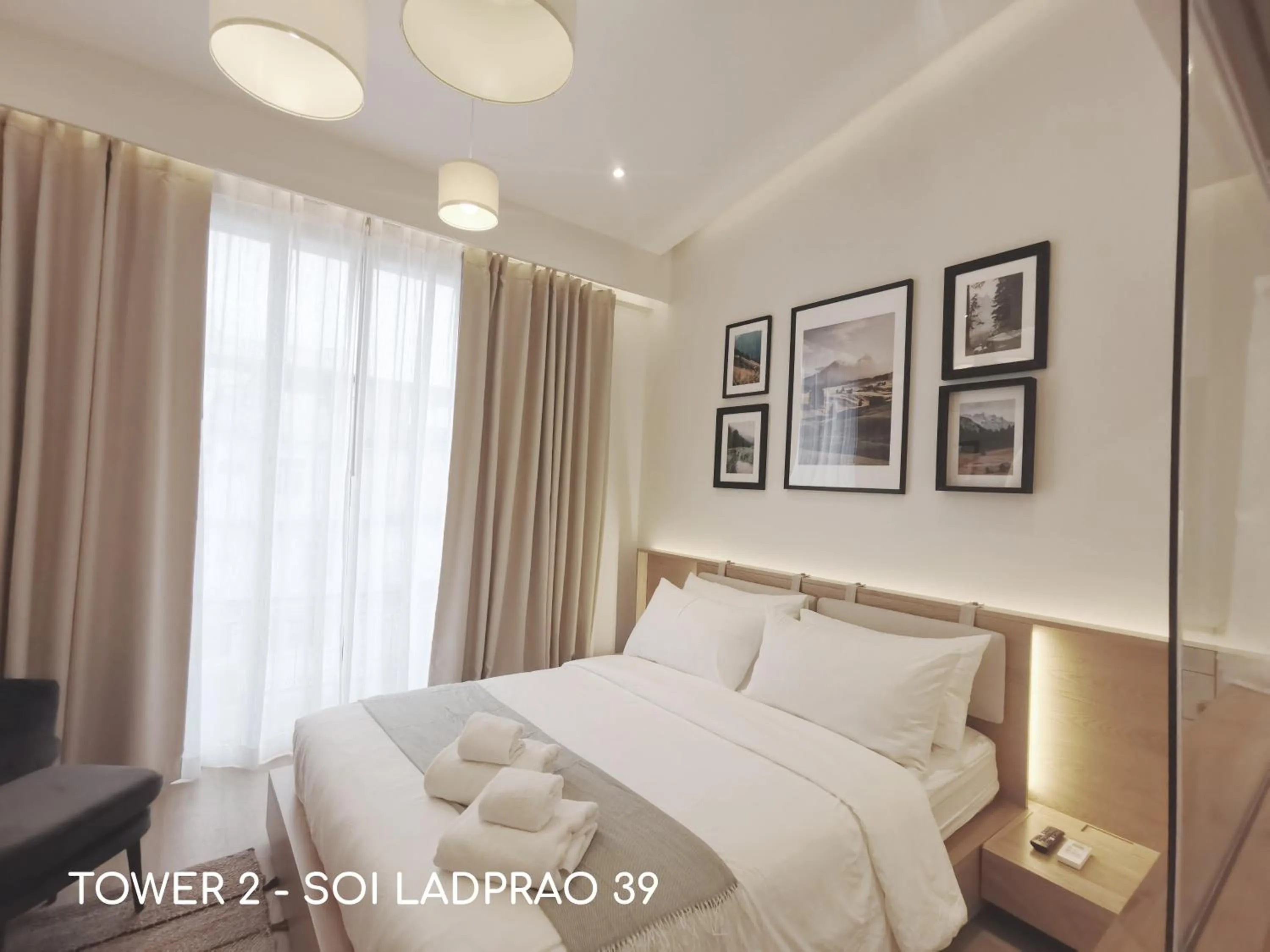 Bed in Double Bed Hotel