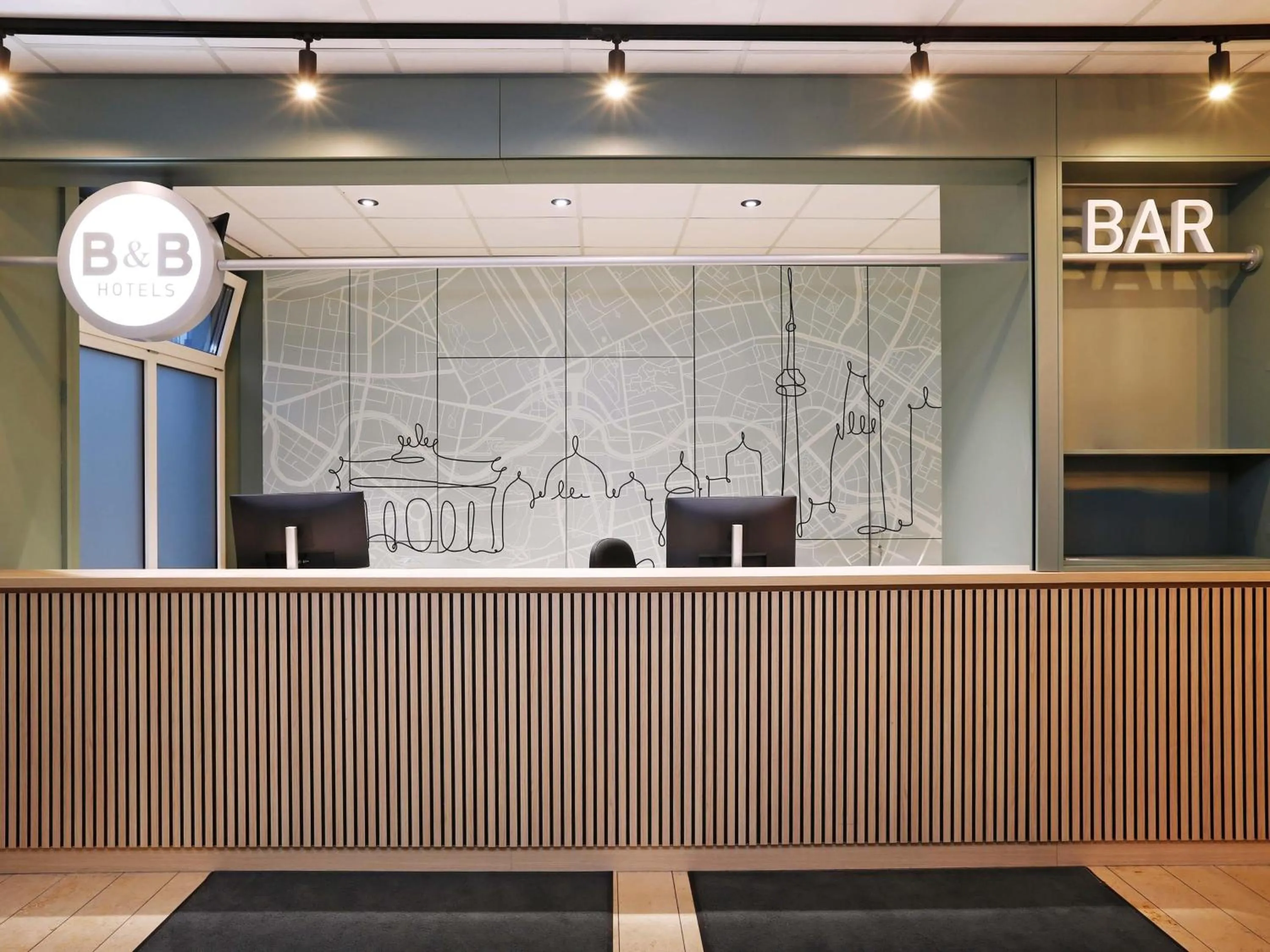 Lobby or reception in B&B HOTEL Berlin-Mitte