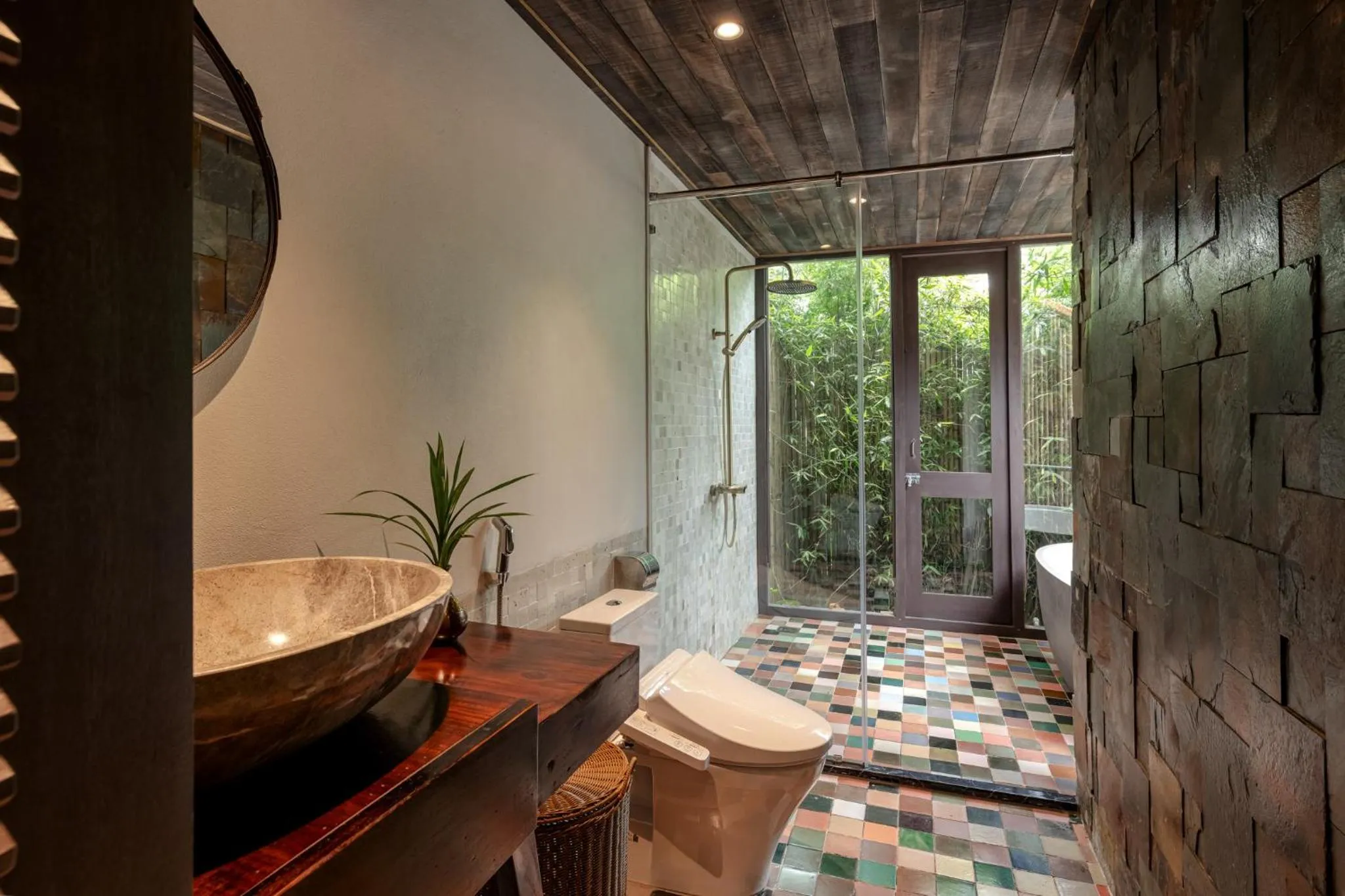 Bathroom in Nature Garden Ecolodge Ninh Bình