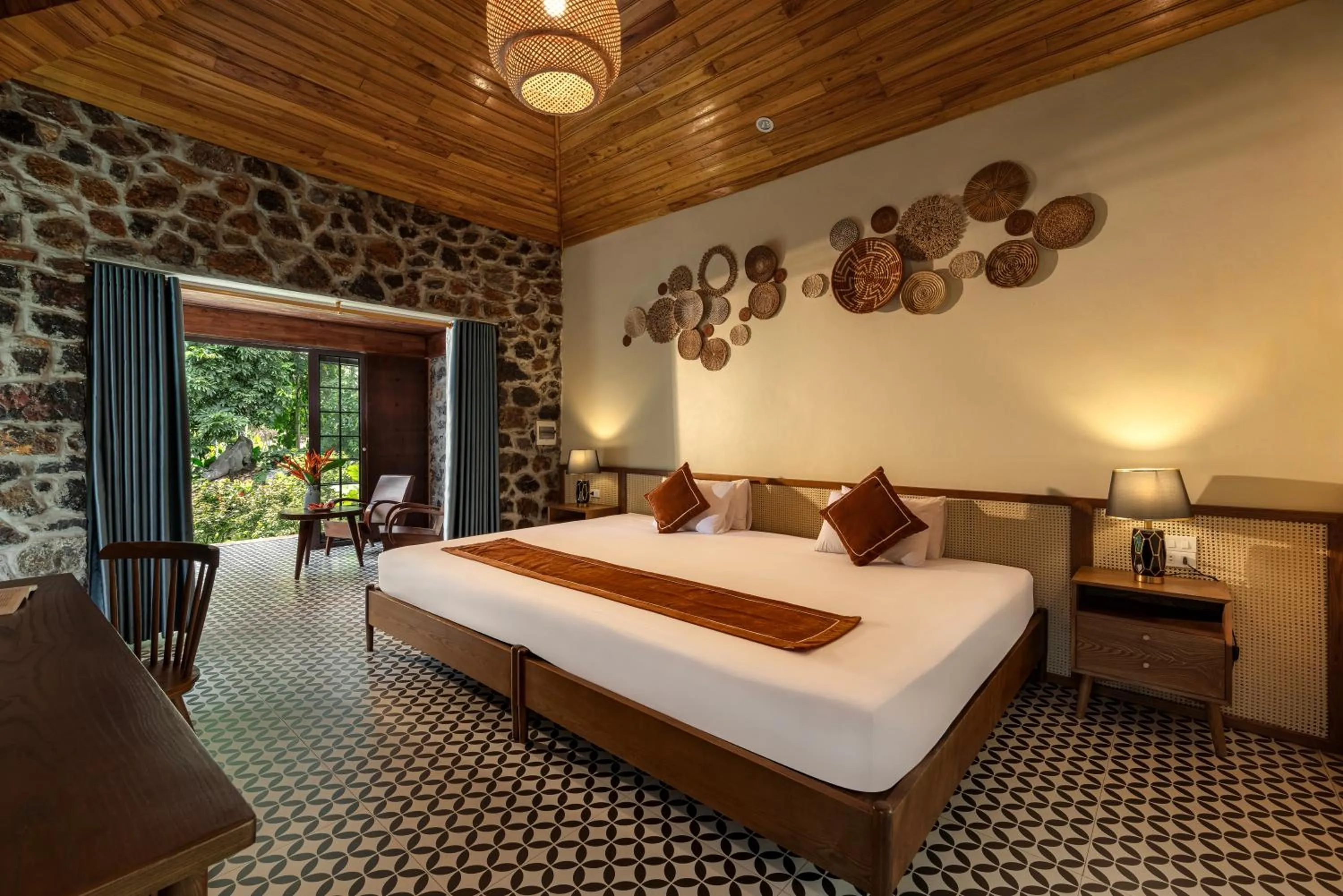 Bed in Nature Garden Ecolodge Ninh Bình