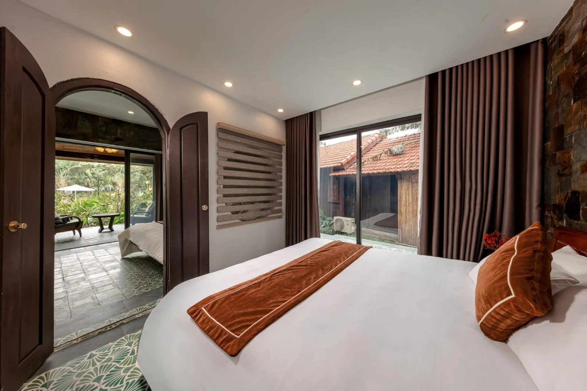 Bed in Nature Garden Ecolodge Ninh Bình