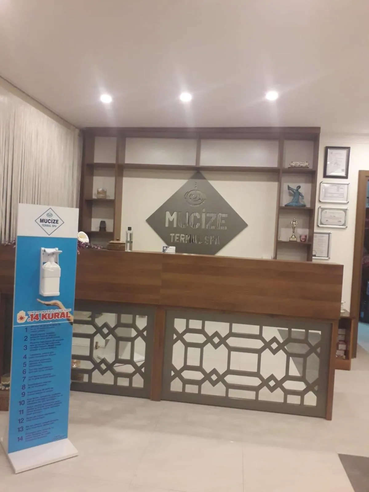 Area and facilities in Mucize Termal Spa