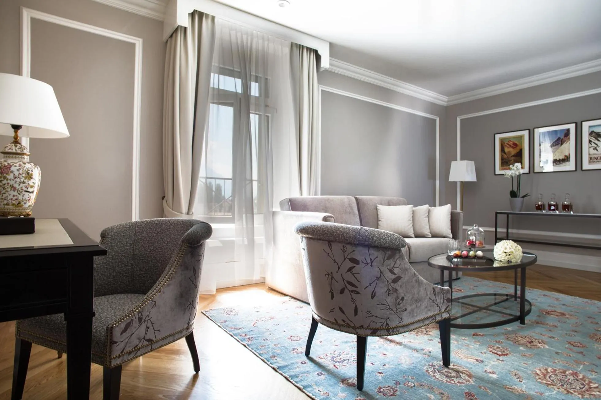 Living room in Victoria Jungfrau Grand Hotel & Spa