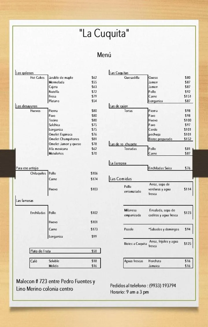 Restaurant/places to eat in La Maja Suites