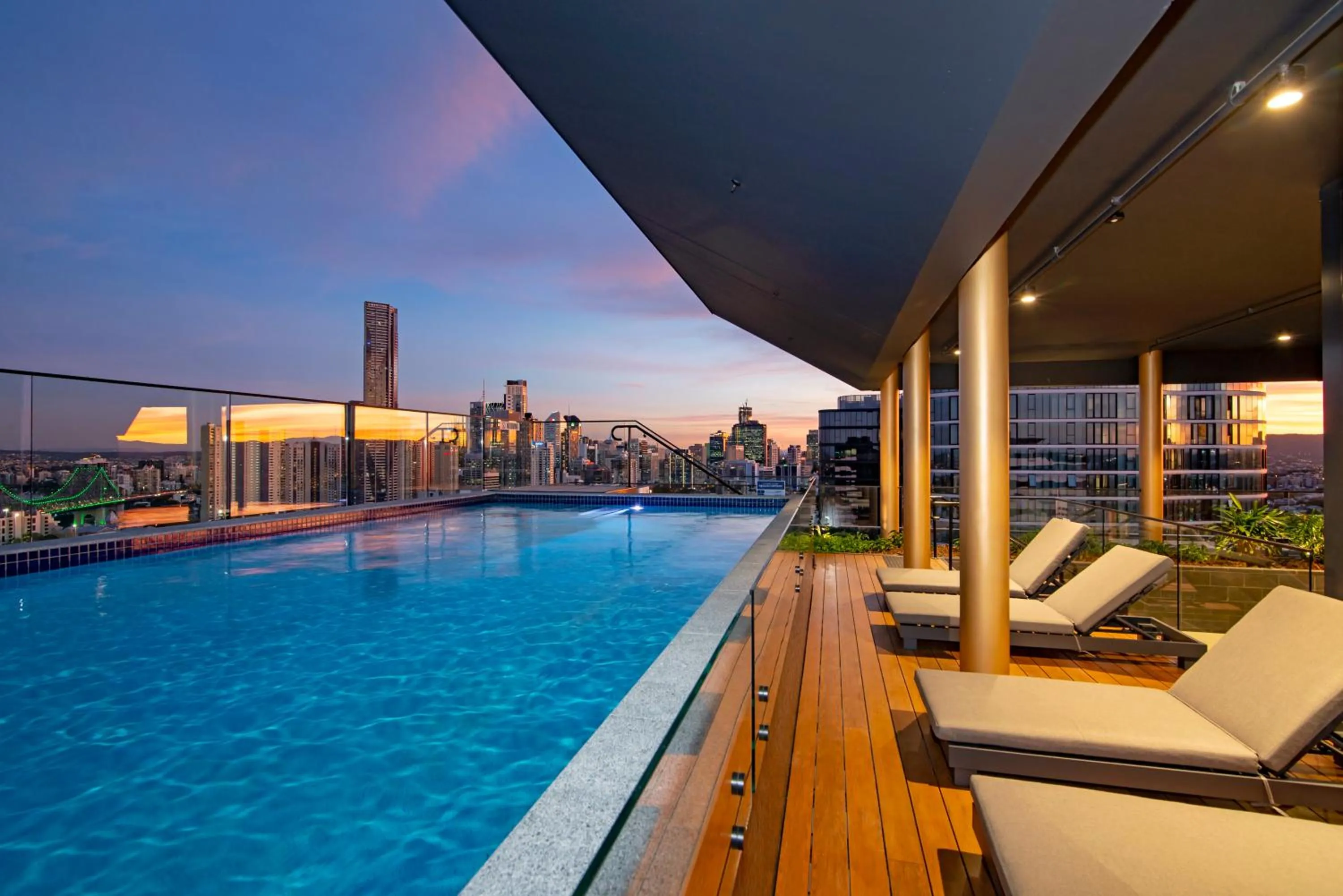 Swimming pool in Fortitude Valley Apartments by CLLIX