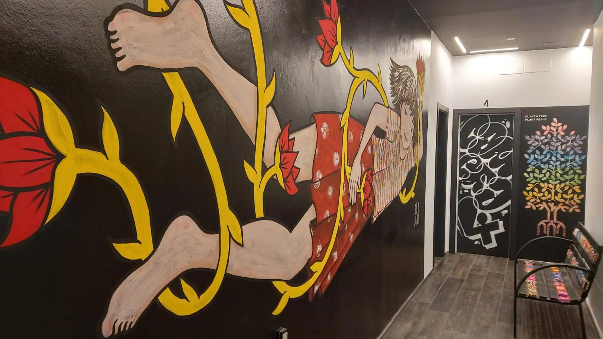 Facade/entrance in Street Art Inn Florence