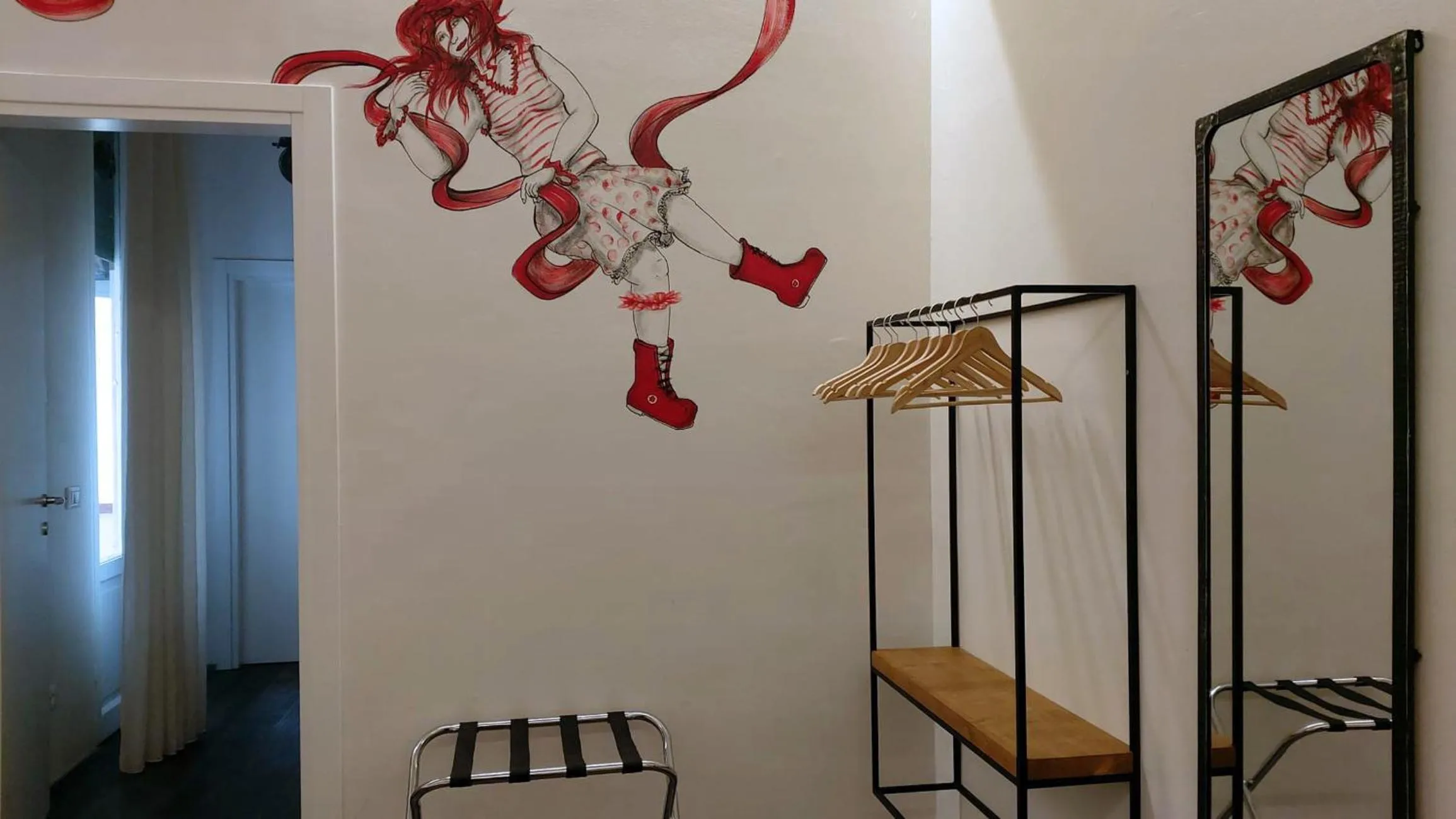 wardrobe in Street Art Inn Florence