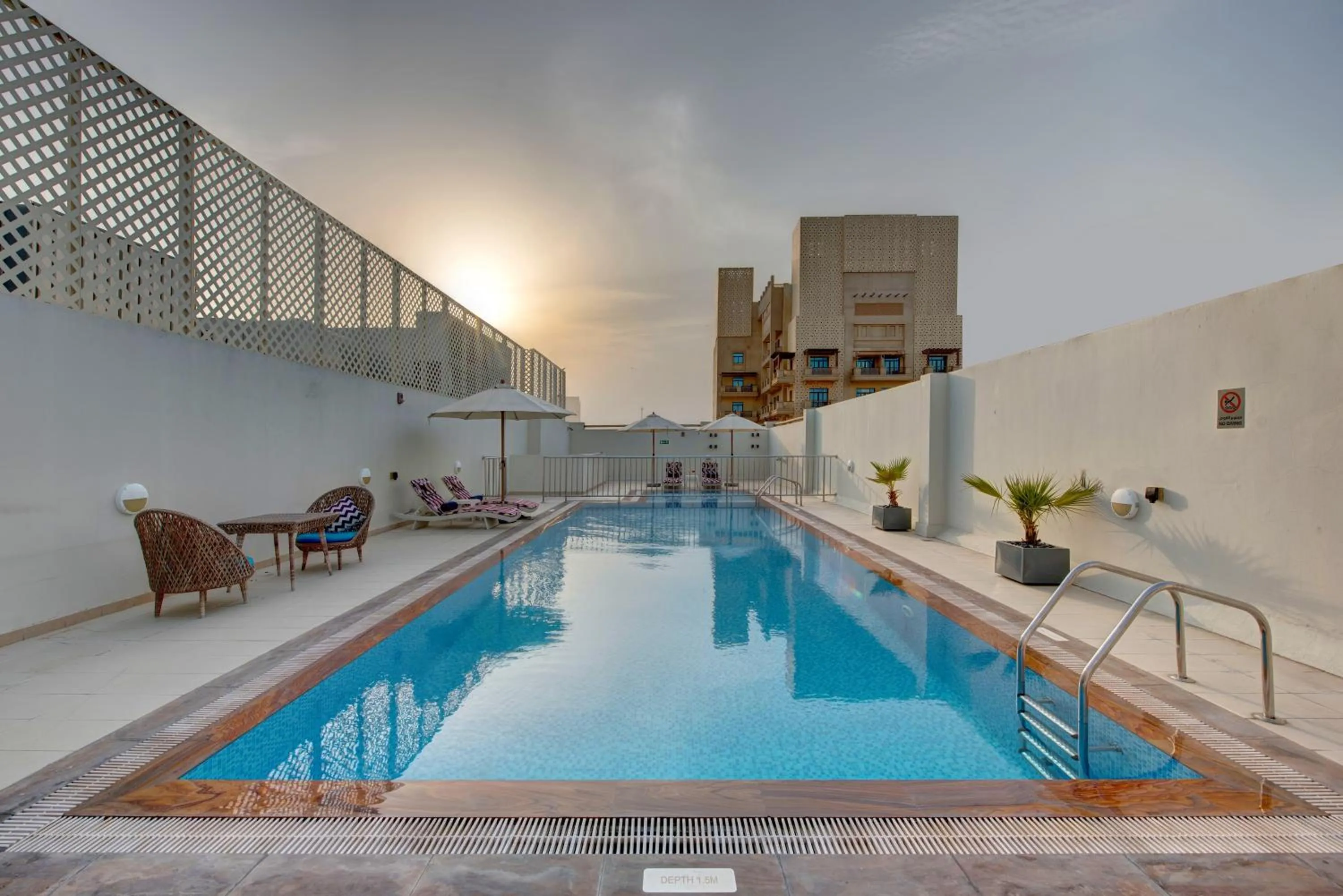 Swimming pool in SUHA Creek Hotel Apartment, Waterfront Jaddaf, Dubai