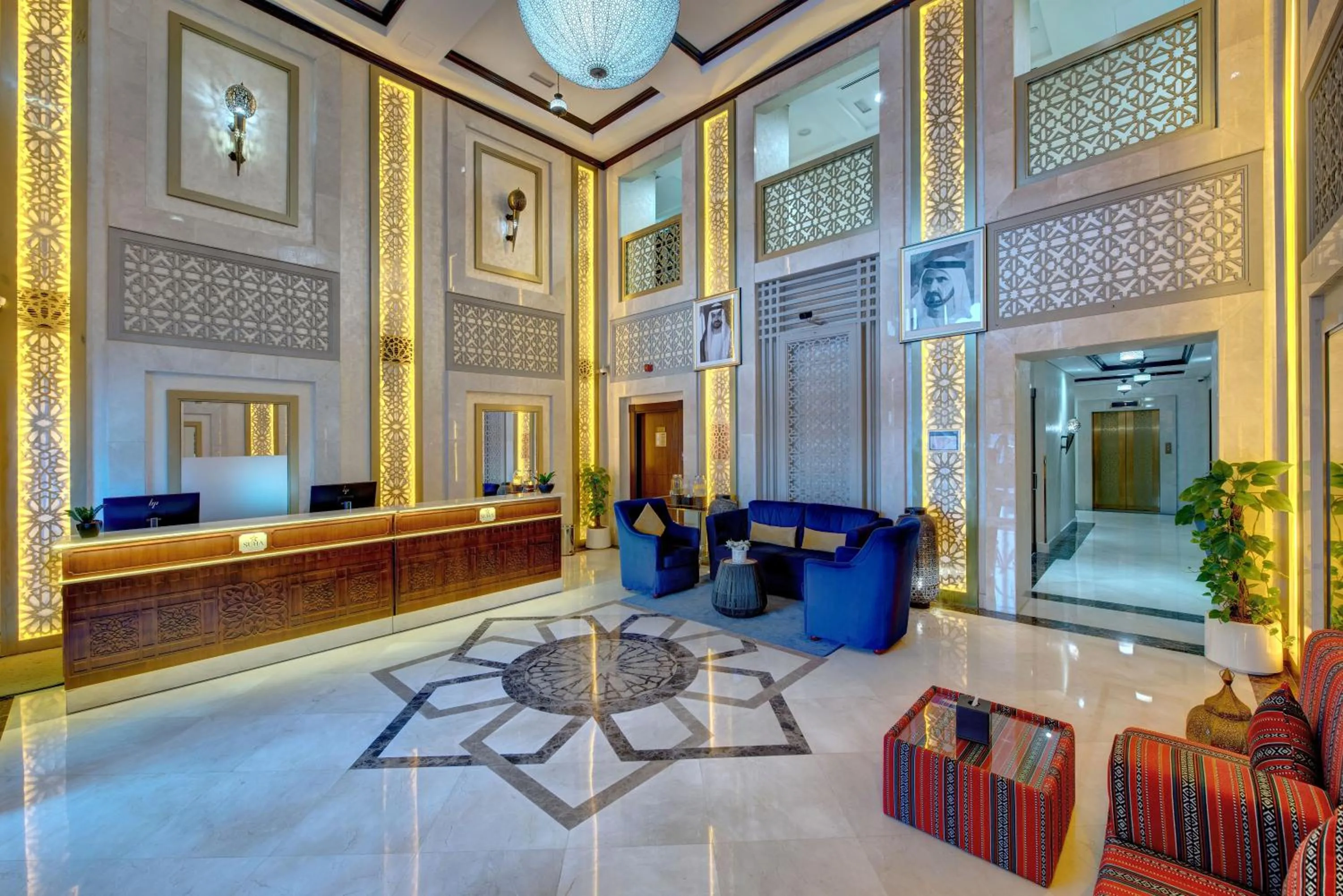 Lobby or reception in SUHA Creek Hotel Apartment, Waterfront Jaddaf, Dubai