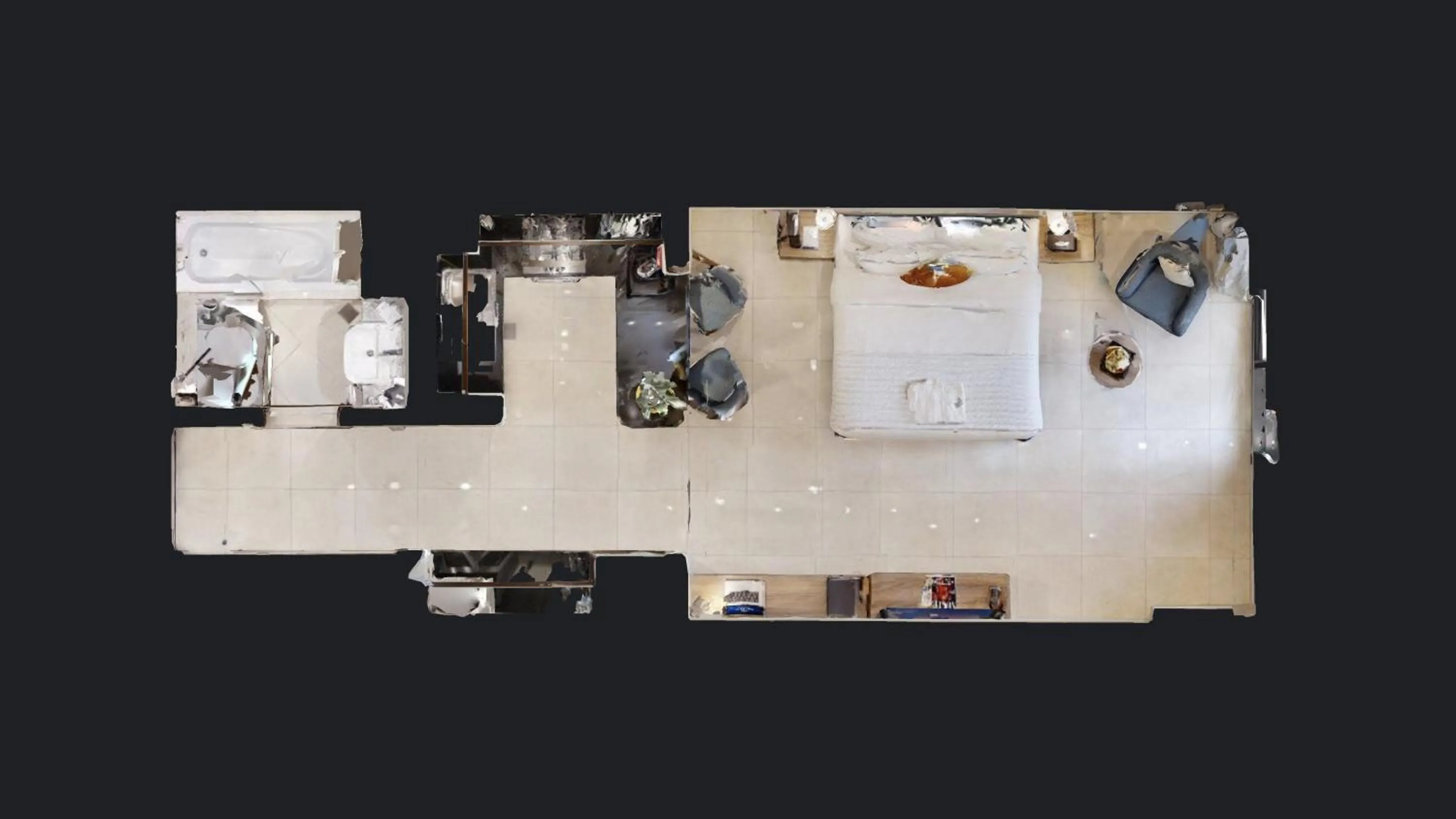 Floor plan in SUHA Creek Hotel Apartment, Waterfront Jaddaf, Dubai