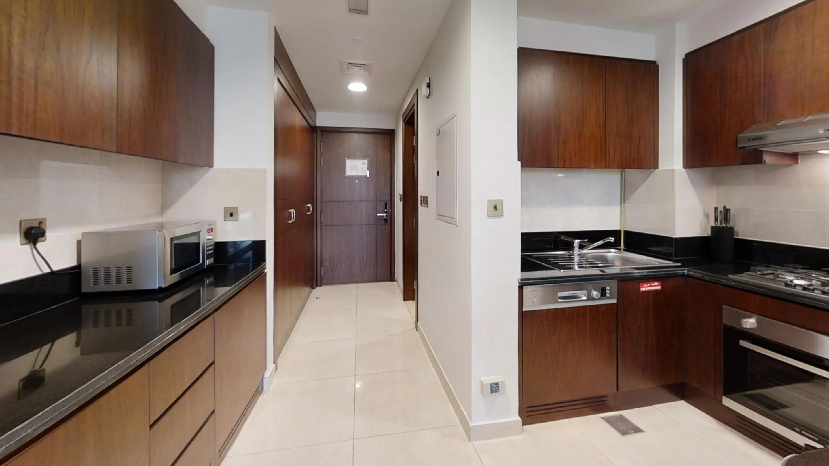 Kitchen or kitchenette in SUHA Creek Hotel Apartment, Waterfront Jaddaf, Dubai