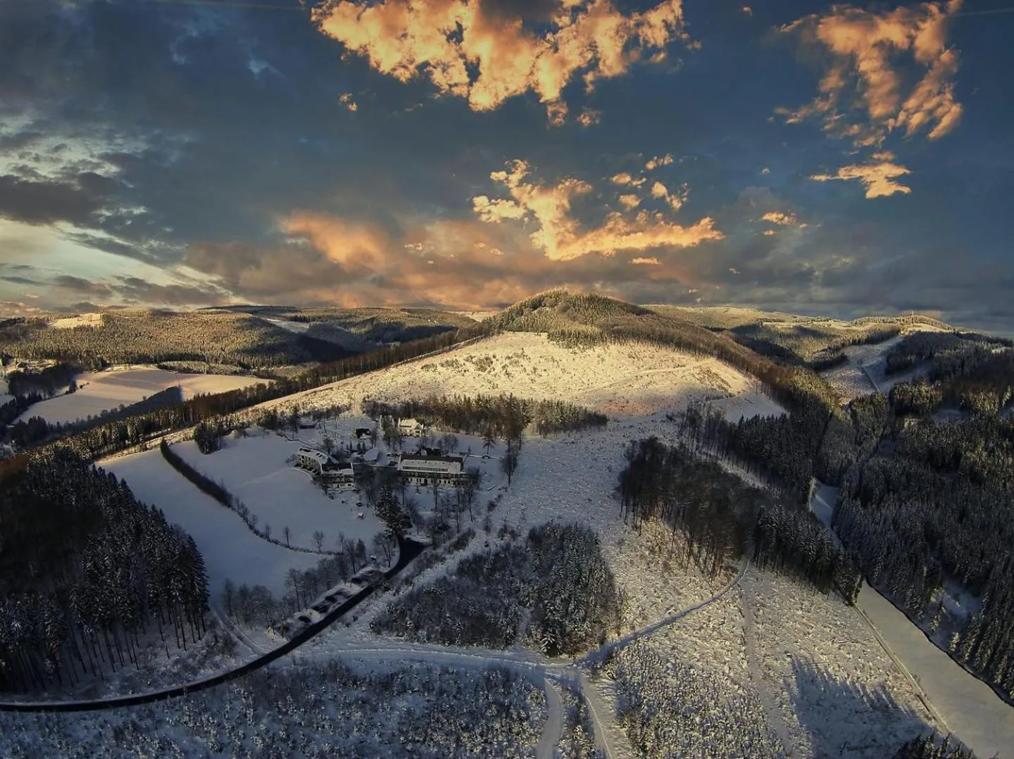 Natural landscape in Berghotel Hoher Knochen - Ruhe & Natur