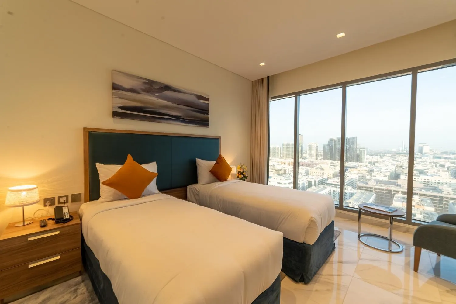 Photo of the whole room, Bed in SUHA Mina Rashid Hotel Apartments