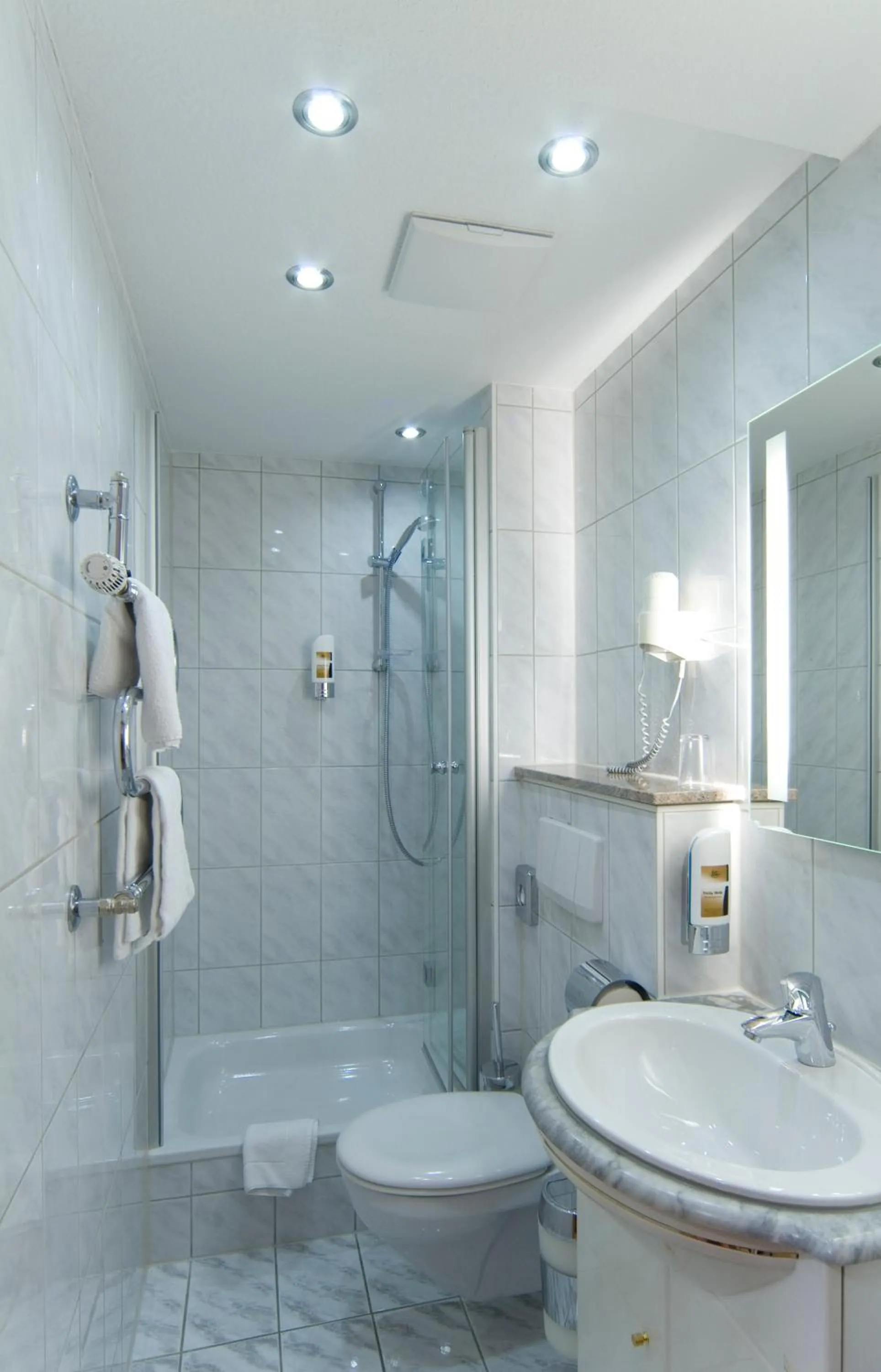 Shower in Hotel Sonneck